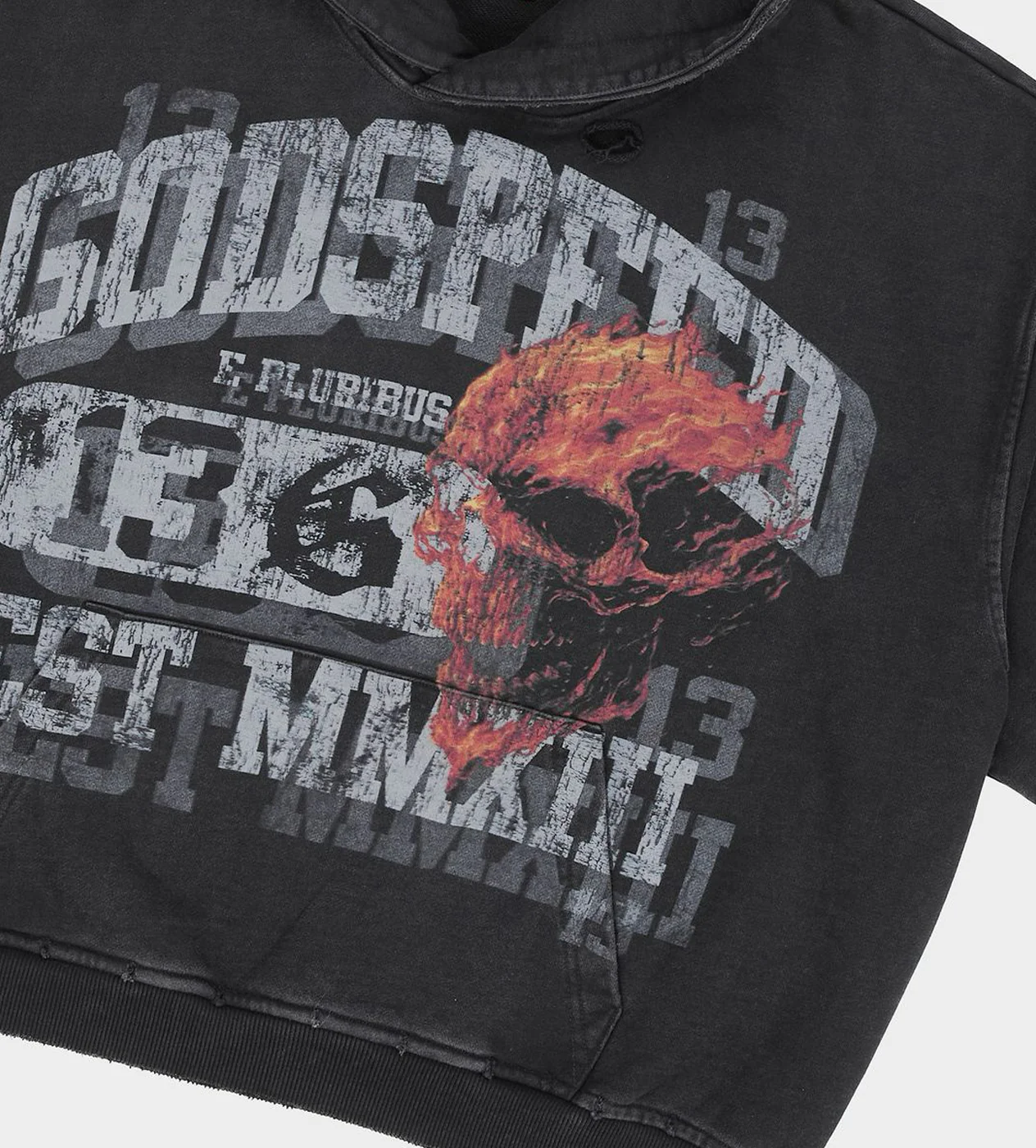 Godspeed Seeing Double Hoodie Washed Black - Image 3