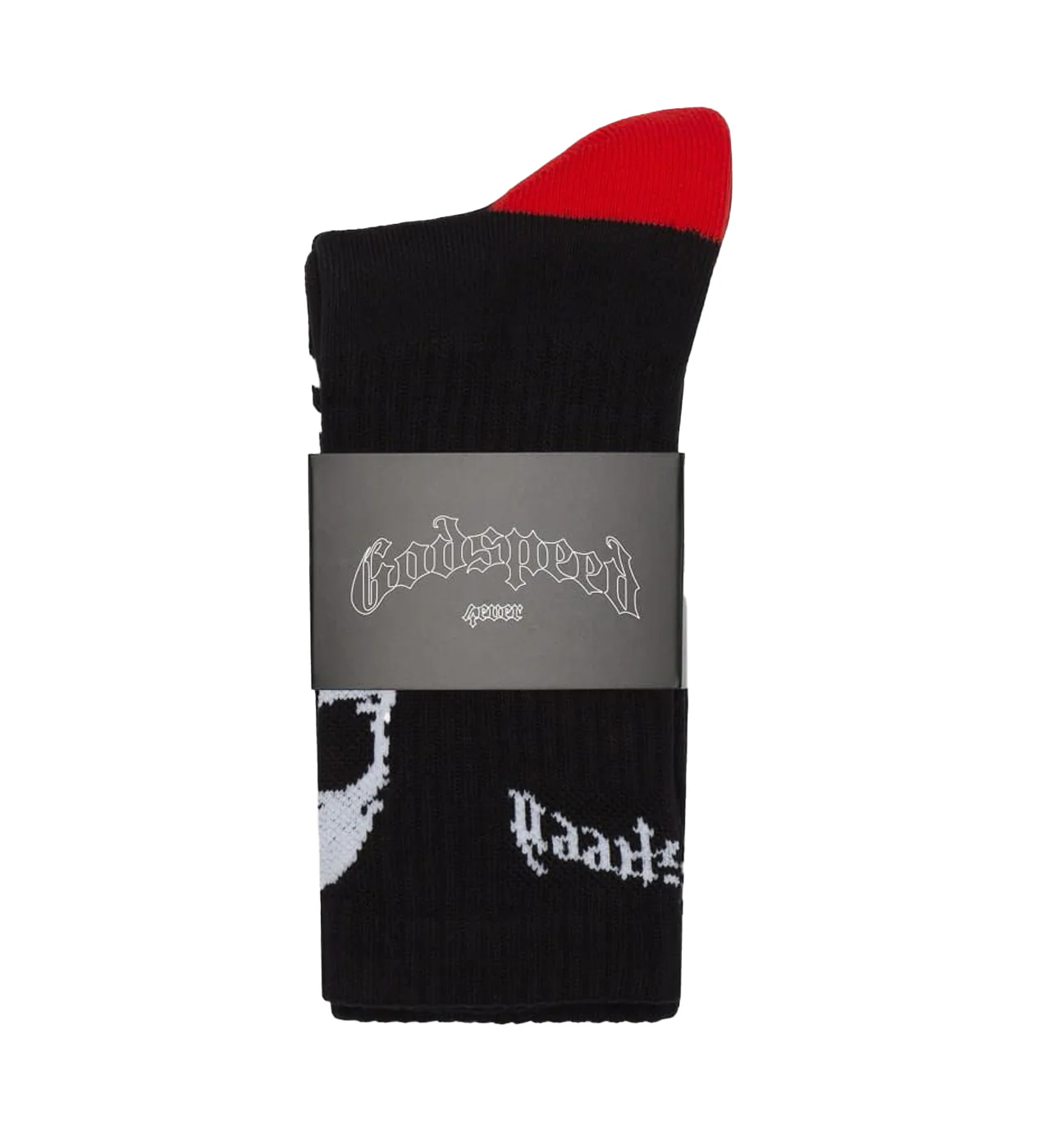 Godspeed Skull Roses Socks Black/Red - Image 2