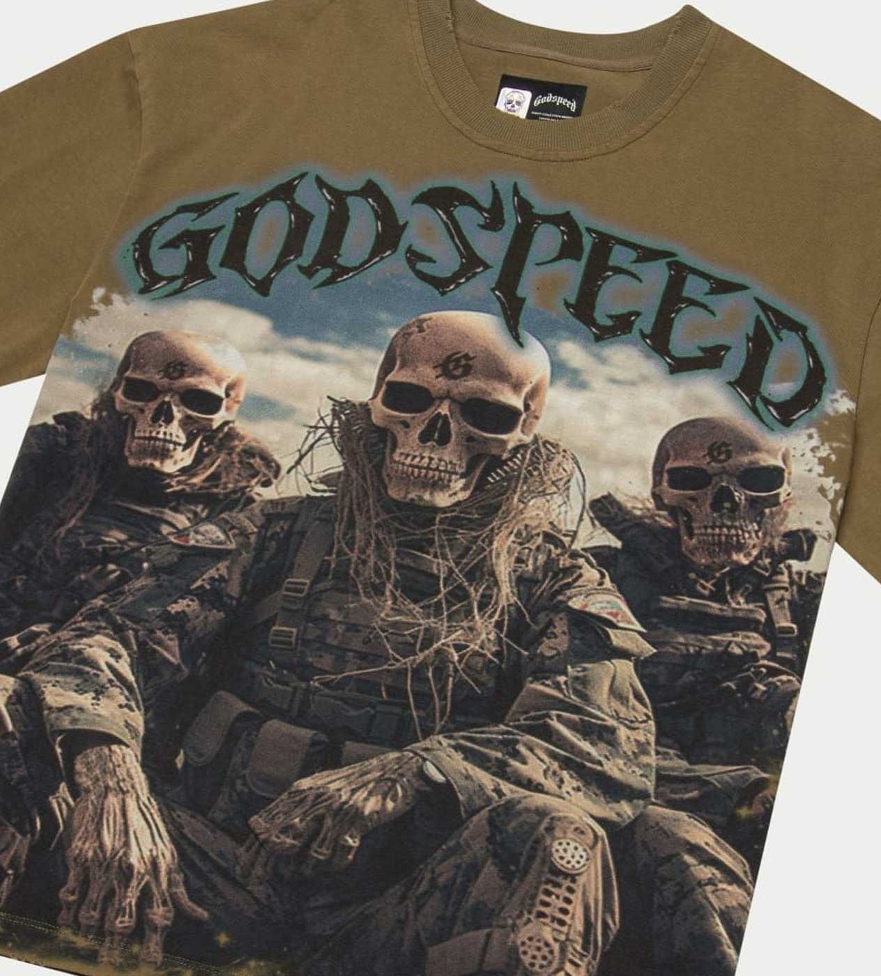 Godspeed Squadron Tee Olive - Image 3