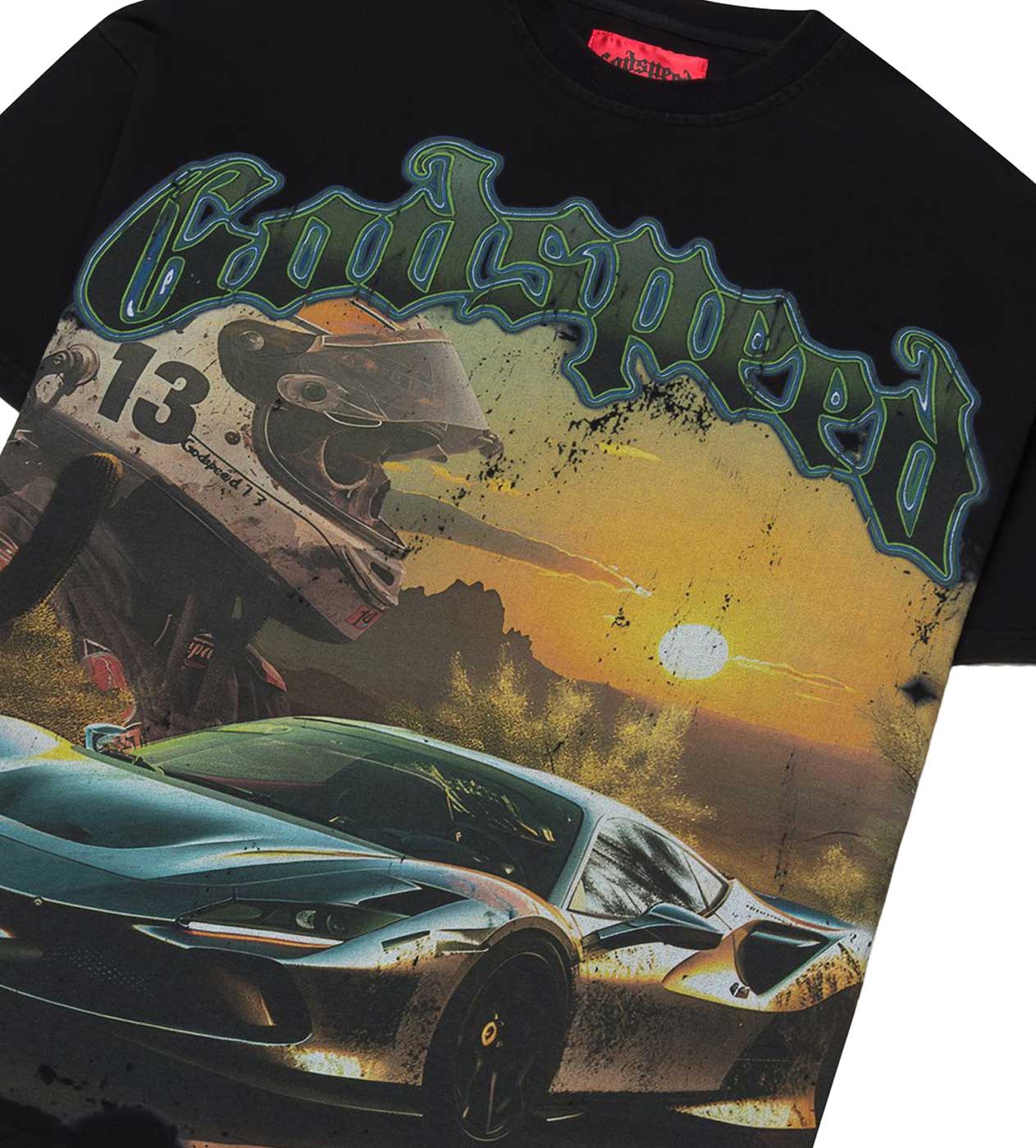 Godspeed Sunset Drift L/S Thermal Washed Black - Image 3