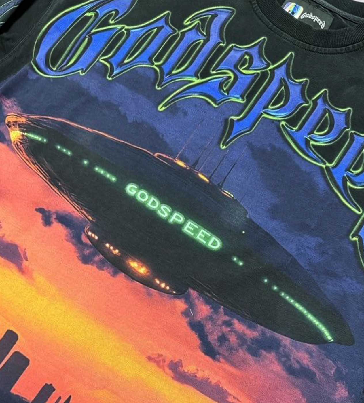 Godspeed U.A.P L/S Tee Black Wash - Image 3