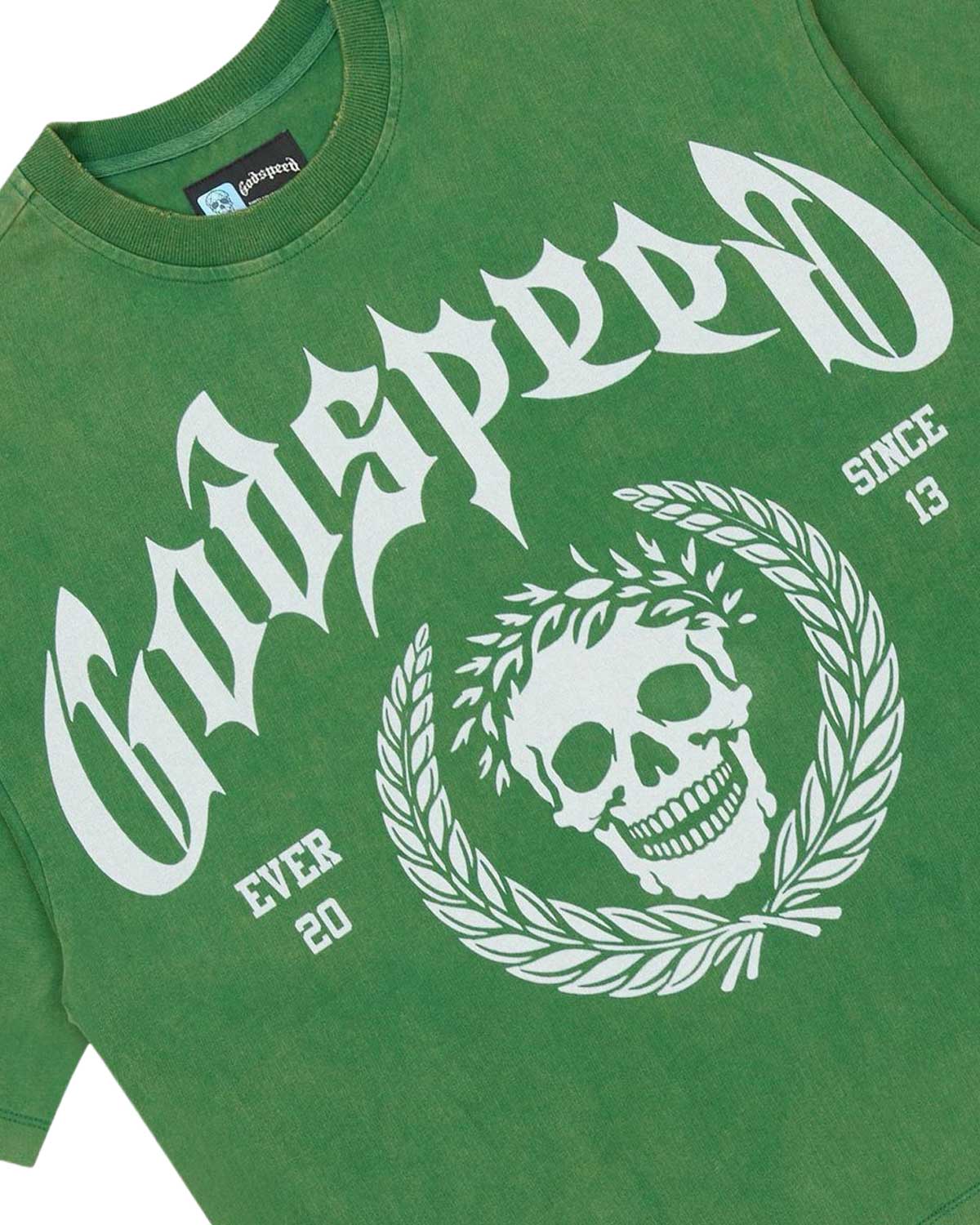 Godspeed Victor Crest Tee Green - Image 3