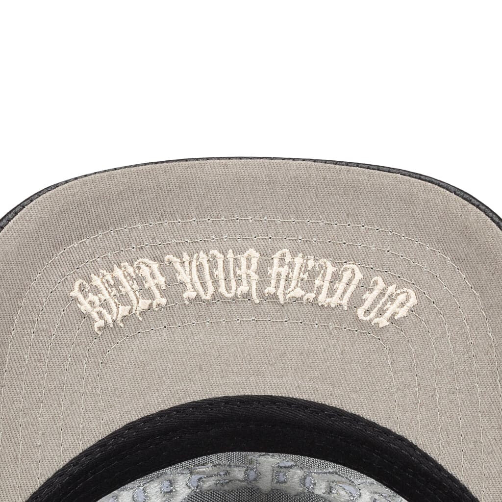 Godspeed Forever Black Leather Trucker Hat - Image 3