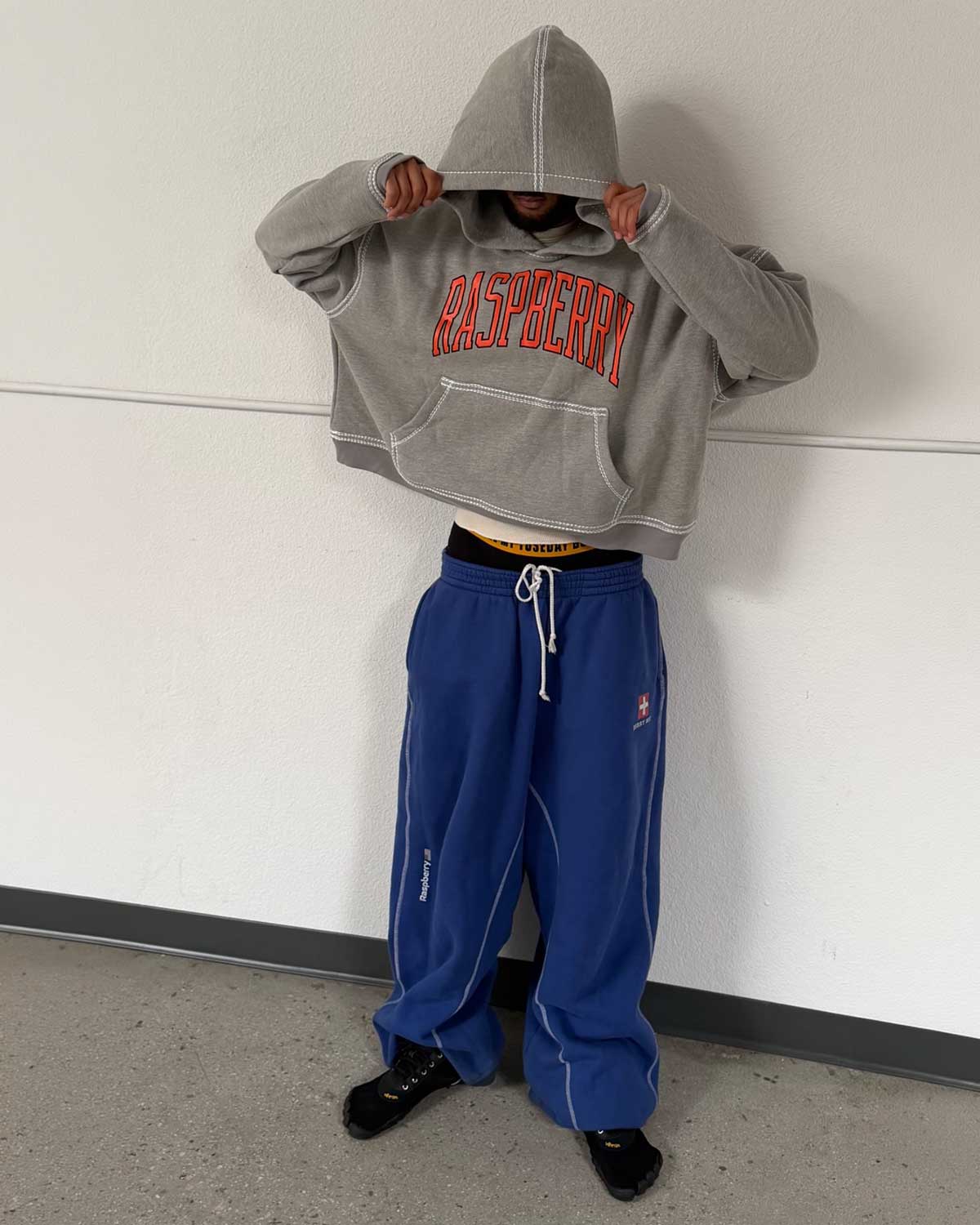 GV Gallery SF Crop Hoodie Grey - Image 5