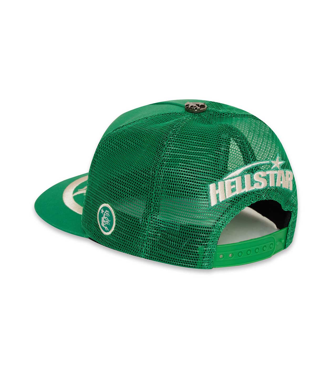 Hellstar Big Logo Trucker Hat Green (Snapback) - Image 2