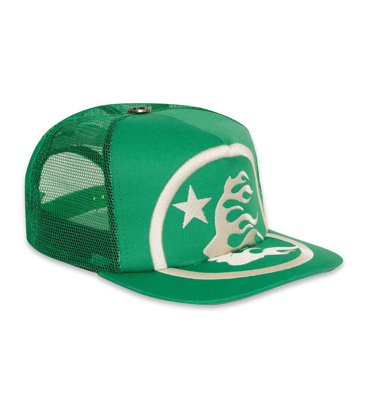 Hellstar Big Logo Trucker Hat Green (Snapback) - Image 3