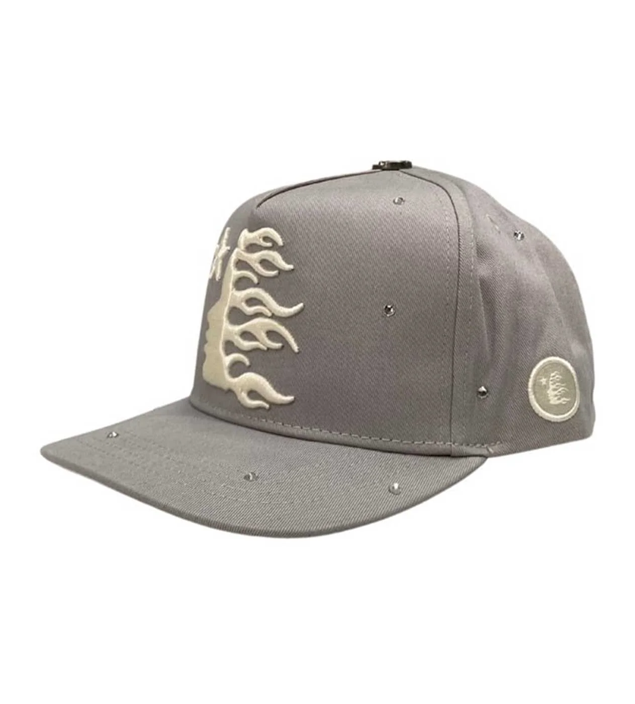 Hellstar OG Grey Rhinestone Snapback - Image 3