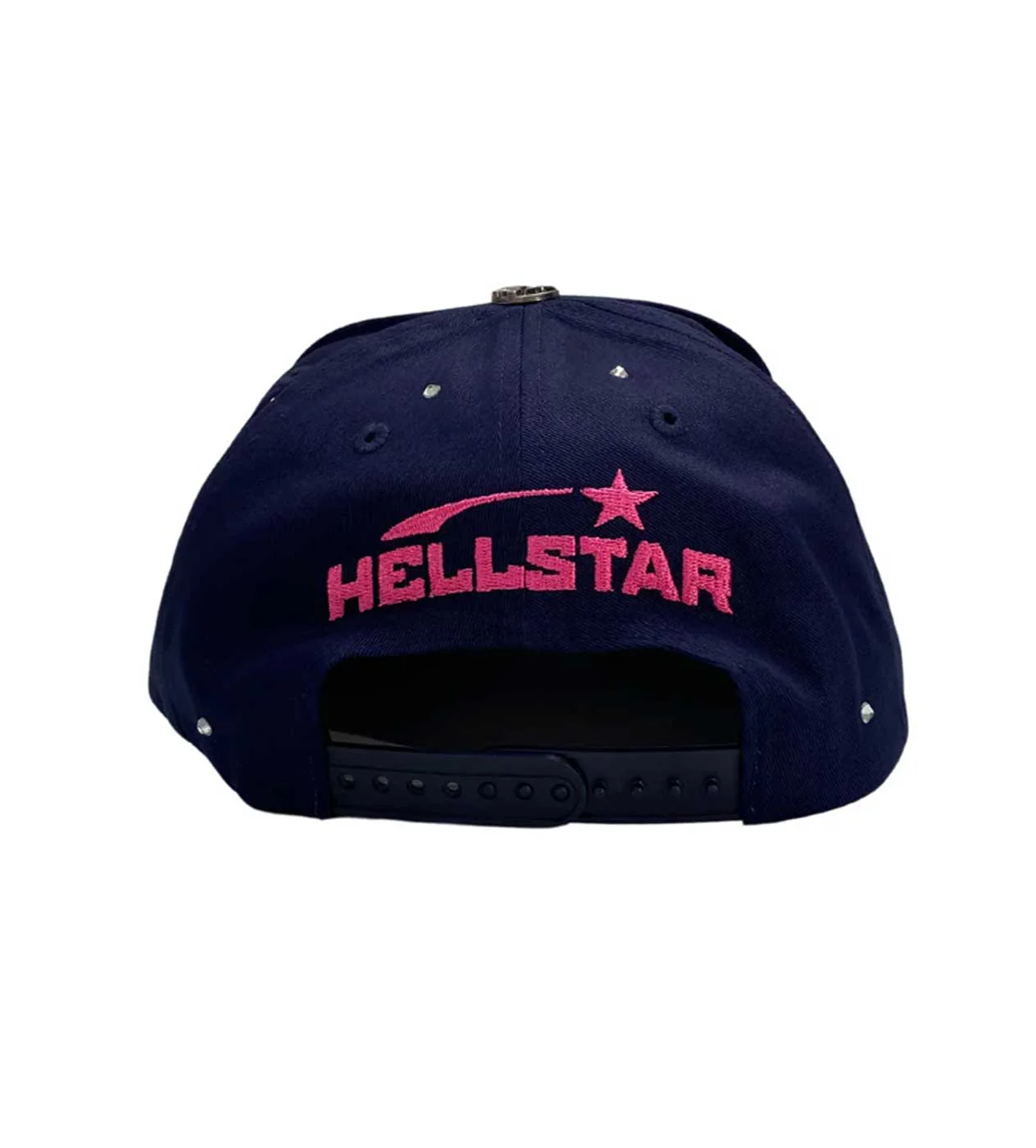 Hellstar Rhinestone Trucker Hat Navy (Snapback) - Image 2