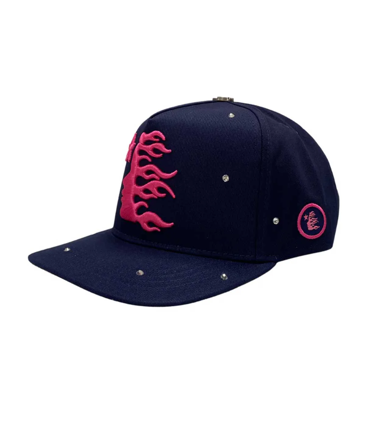 Hellstar Rhinestone Trucker Hat Navy (Snapback) - Image 3