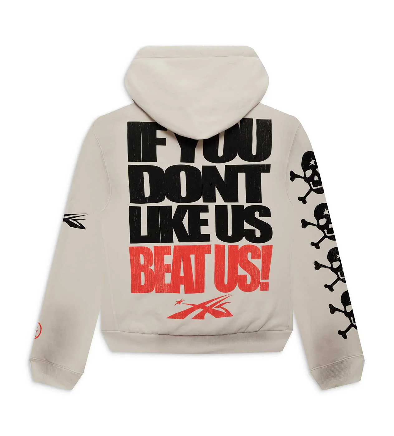 Hellstar Sports "Beat Us" Hoodie White - Image 2
