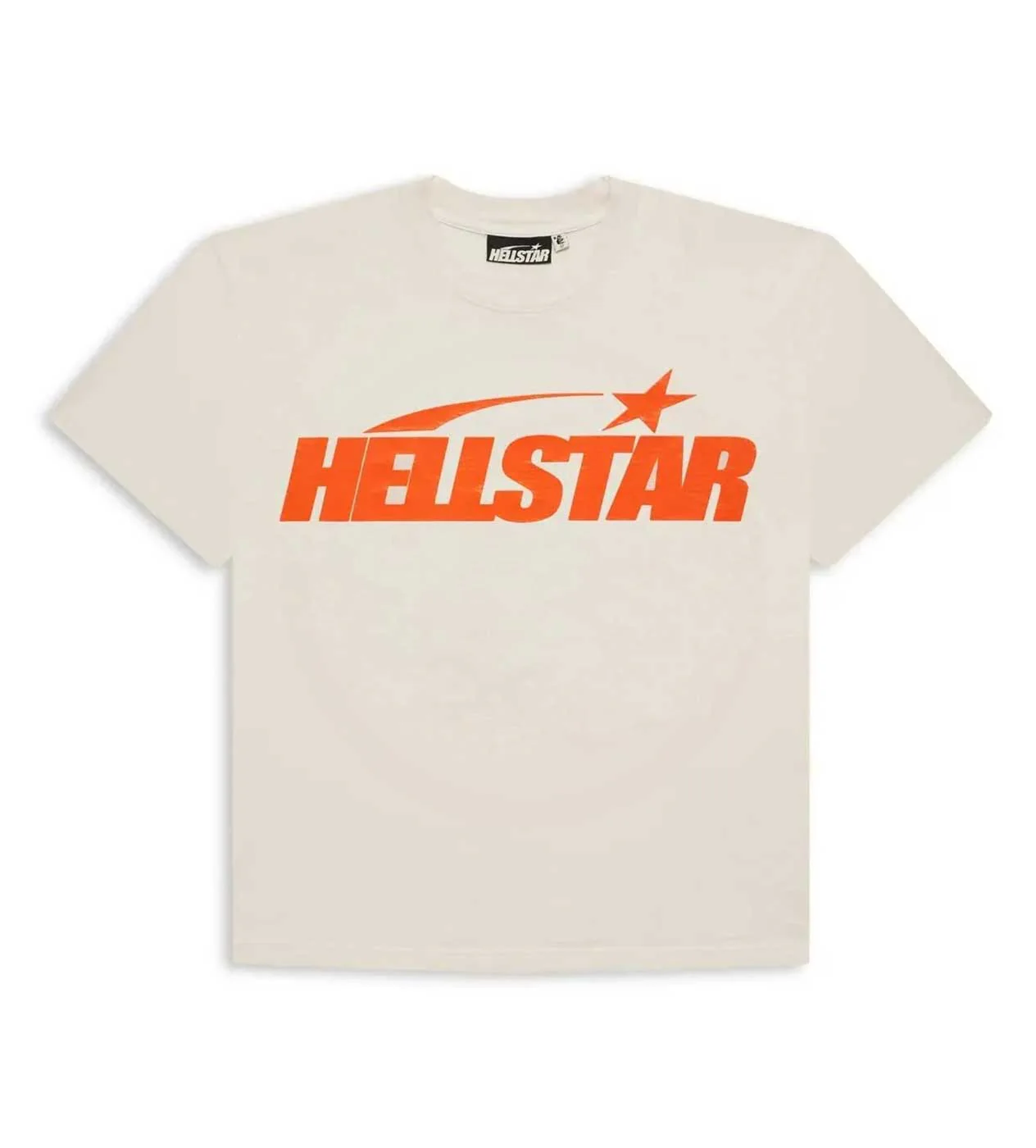 Hellstar Studios Classic Regular Print Tee Cream/Orange