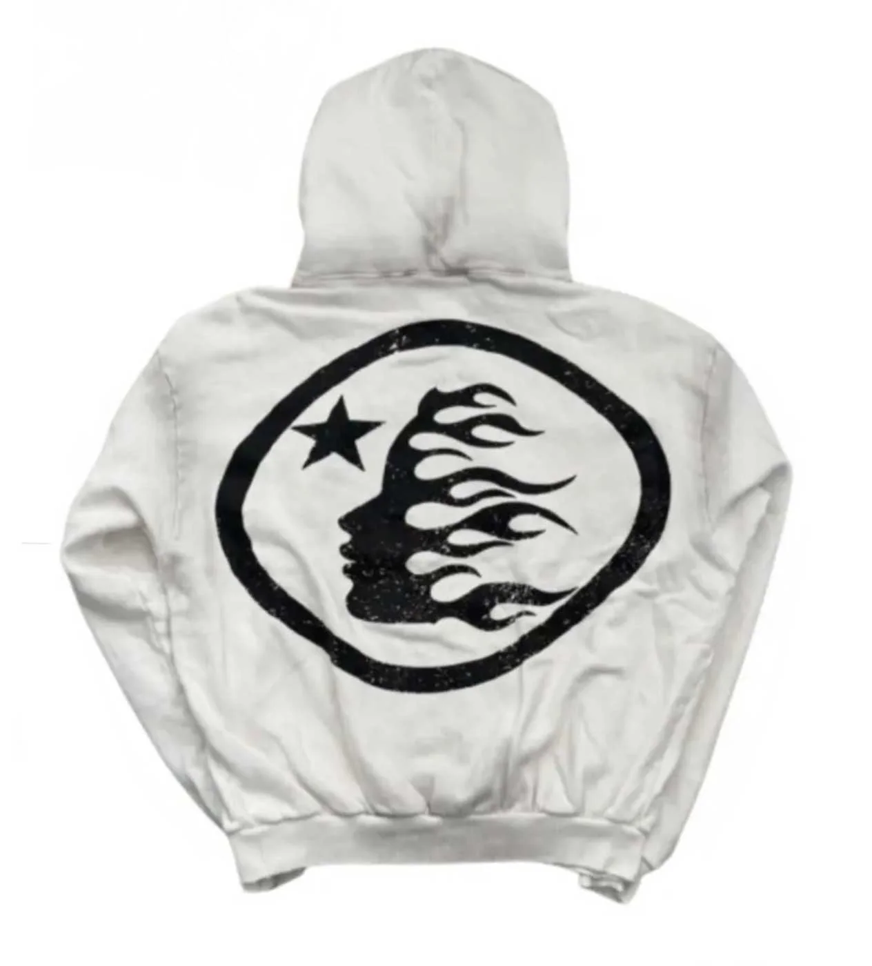Hellstar *Unreleased* Records Flame Glitter Zip Up Hoodie - Image 2