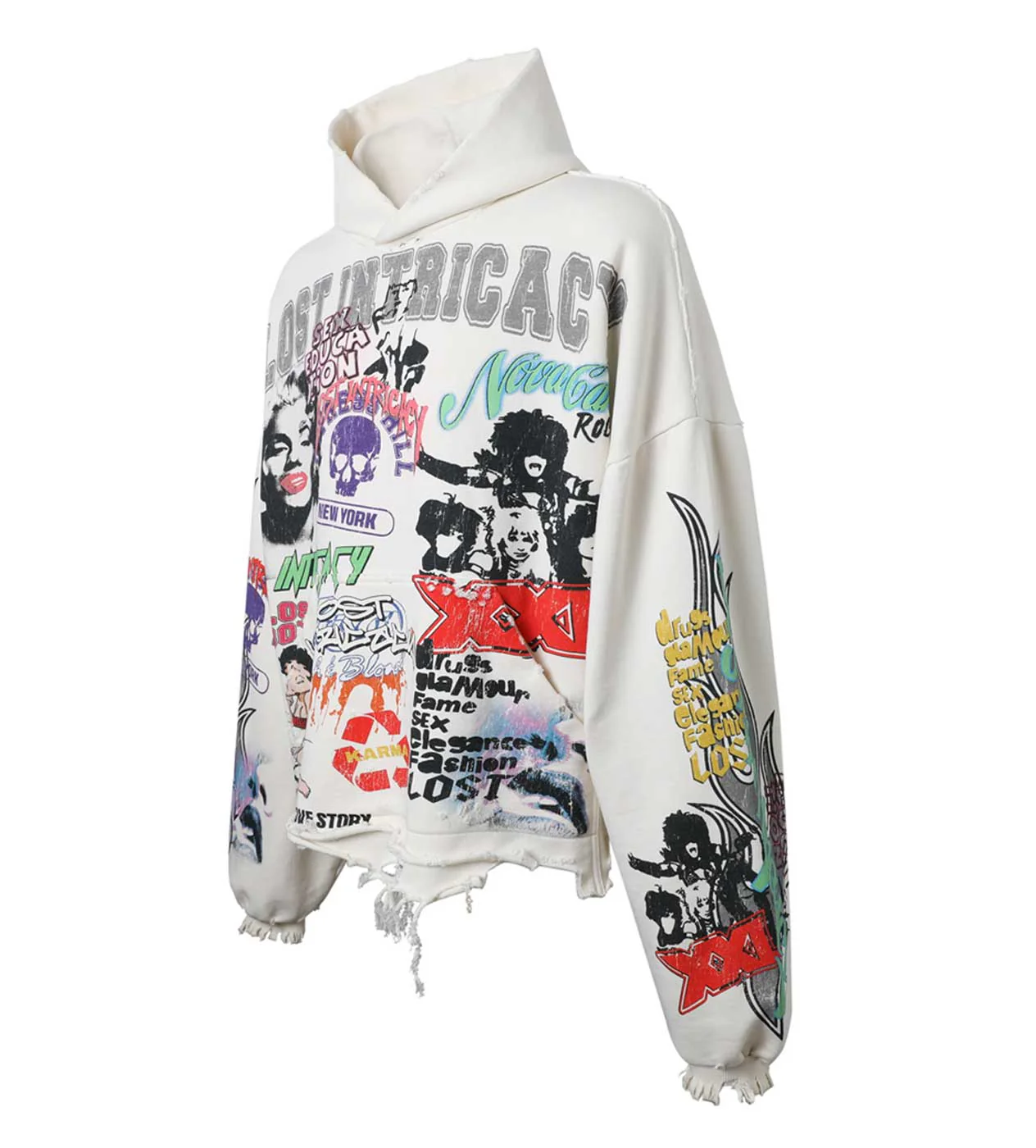 Lost Intricacy University Hoodie Cream - Image 6