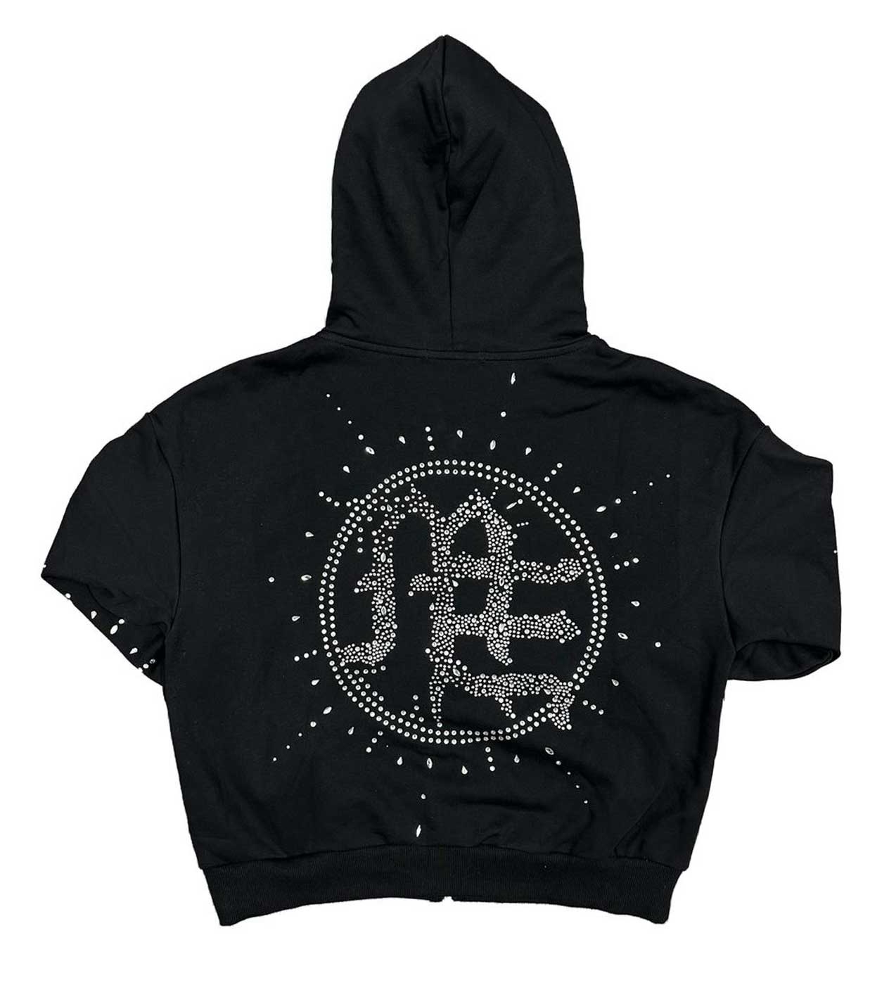Mixed Emotions Eclipse Rhinestone Hoodie Black - Image 2