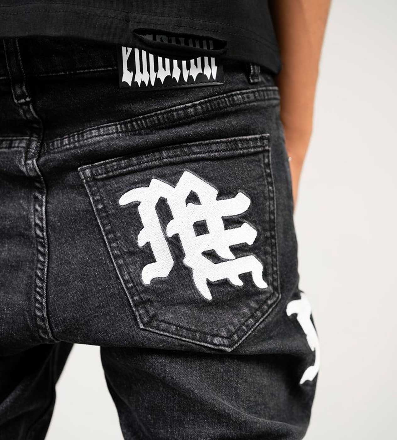 Mixed Emotions Monogram Denim Black Wash - Image 4
