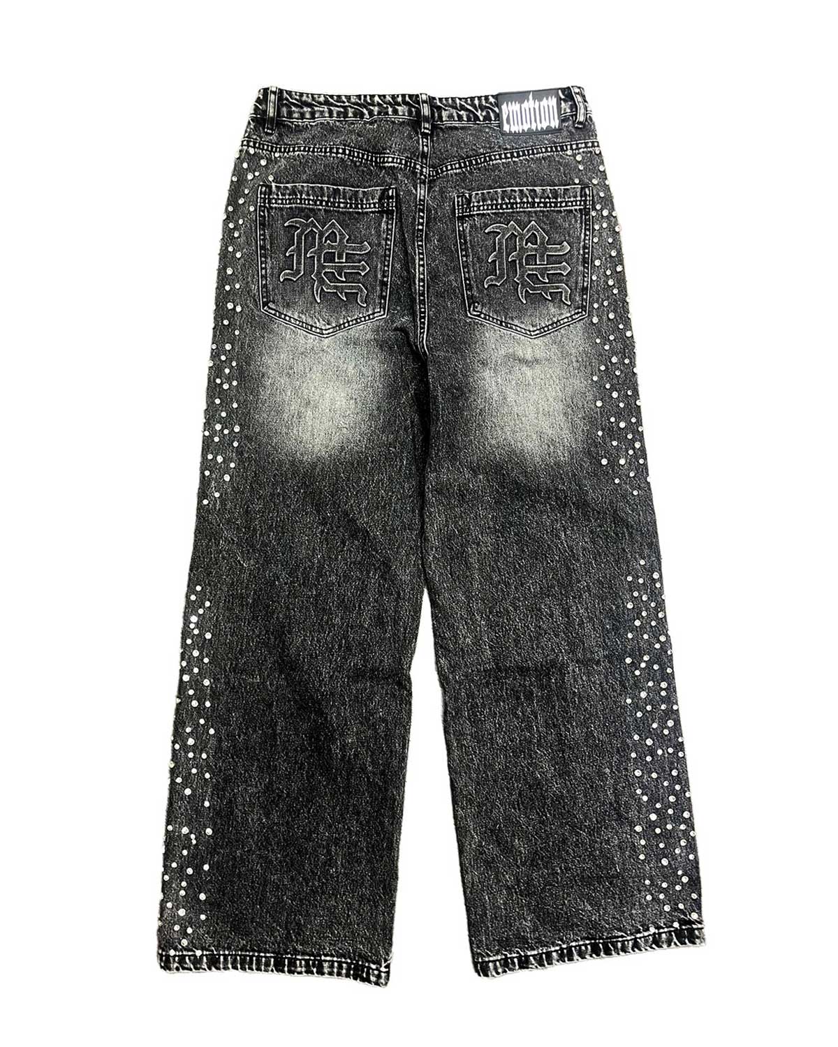 Mixed Emotions Stone Baggy Jeans Grey - Image 2