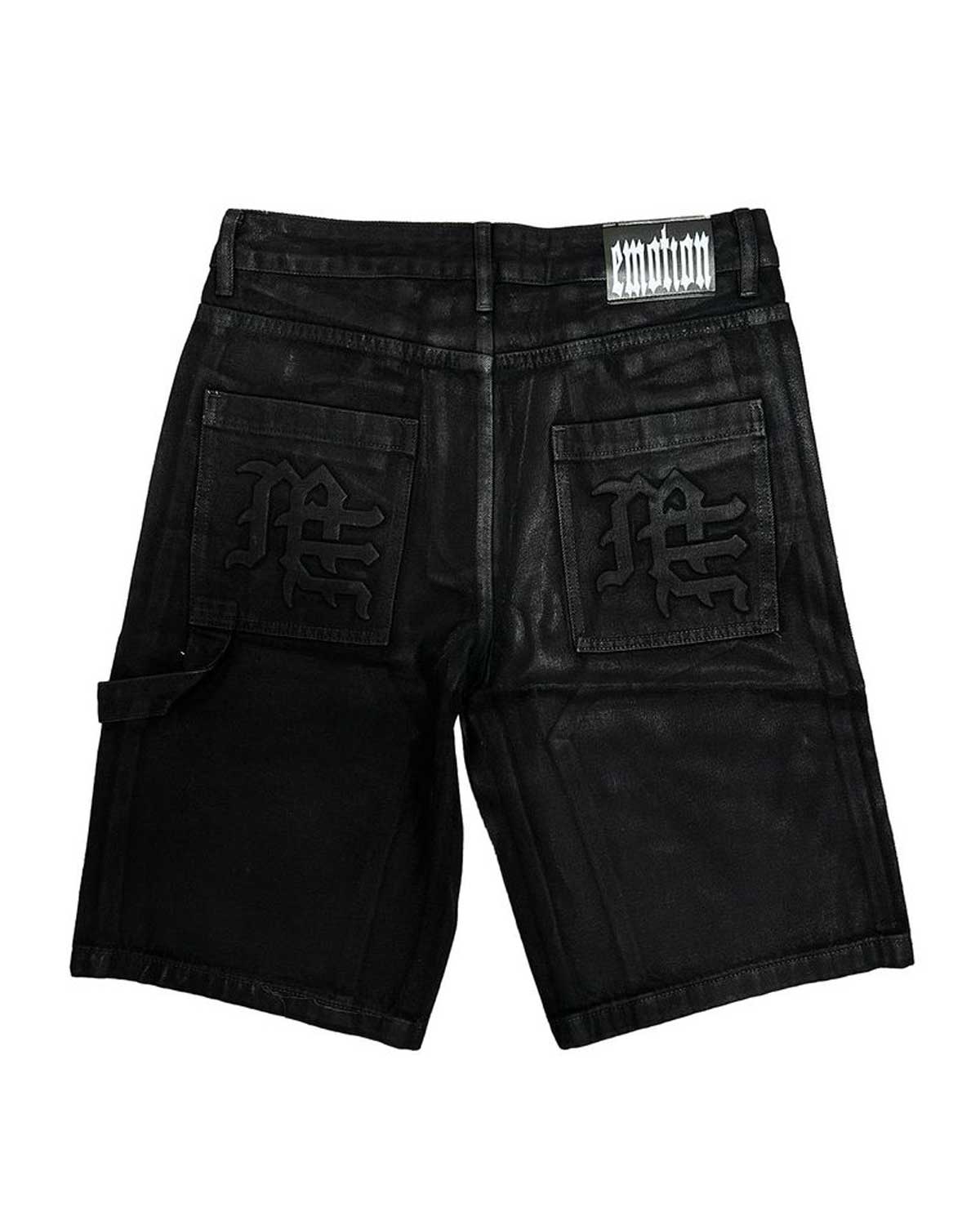 Mixed Emotions Worker Wax Shorts Black - Image 2