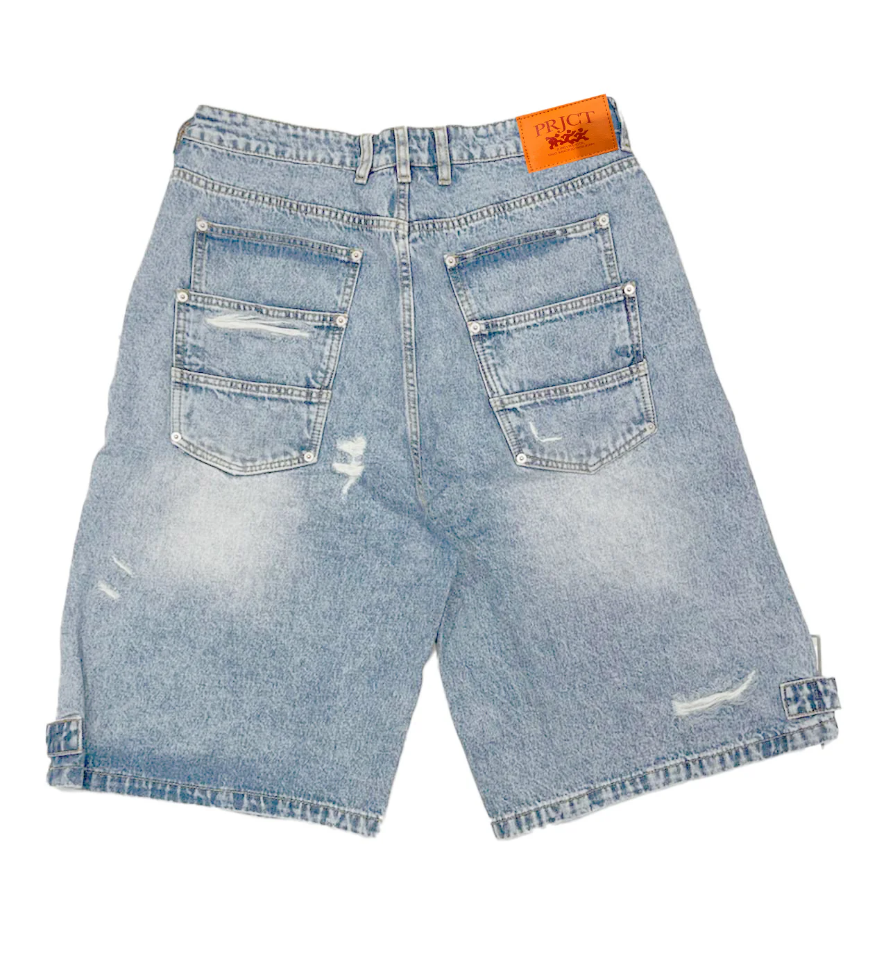 Project Capri Triple Pocket Jorts Light Blue - Image 2
