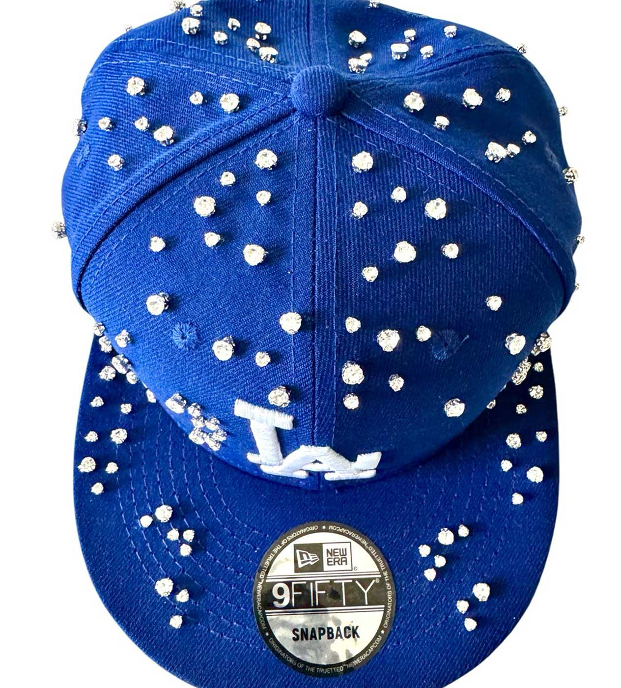 Retrovert Embellished LA Hat Blue - Image 4