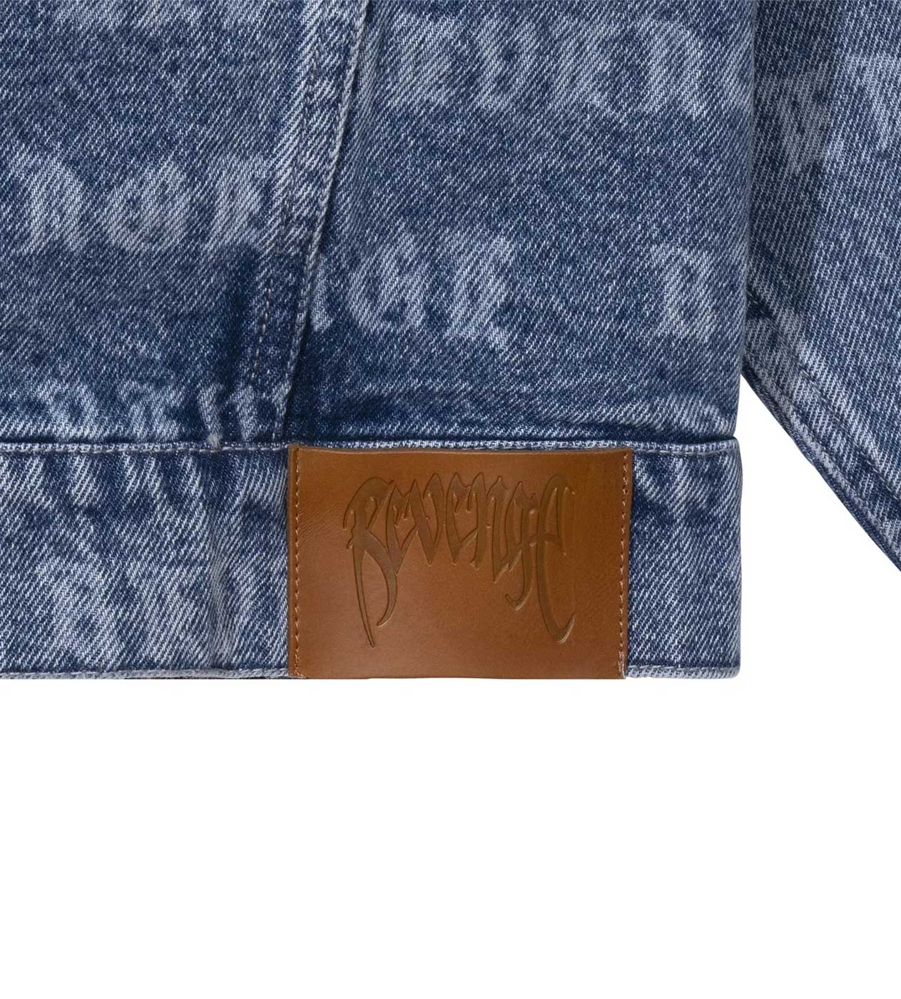 Revenge All Over Denim Jacket Indigo - Image 4