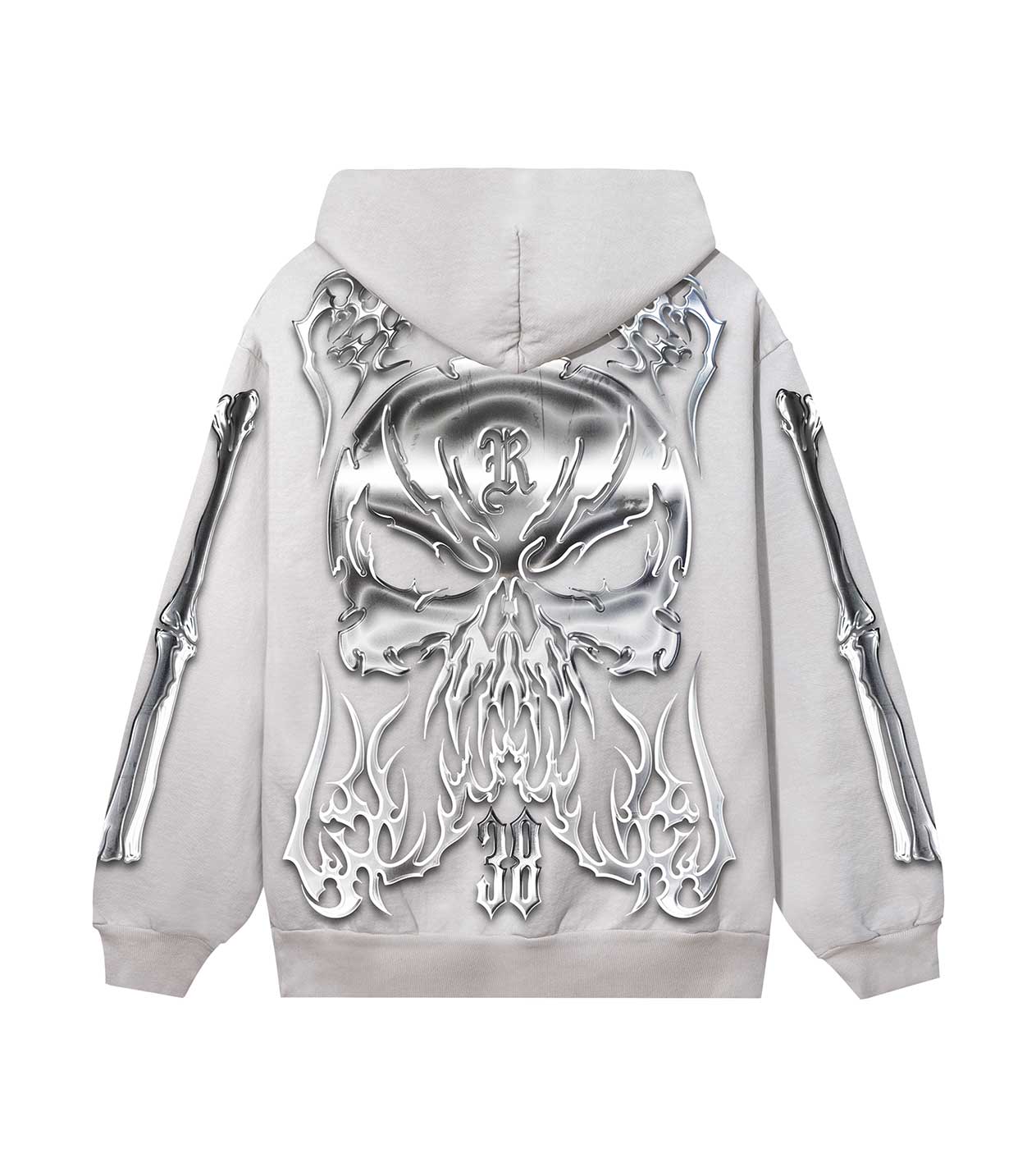 Revenge Chromed Out Hoodie Cement - Image 2