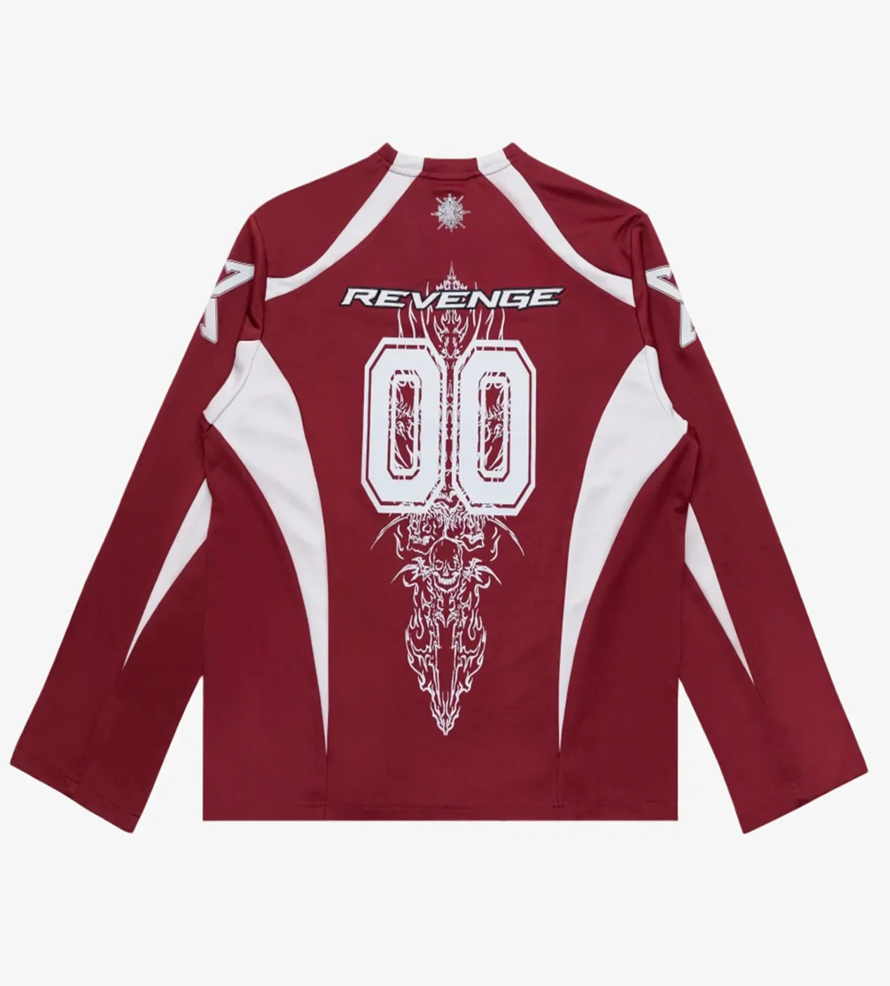 Revenge Double R Moto Jersey Burgundy - Image 2