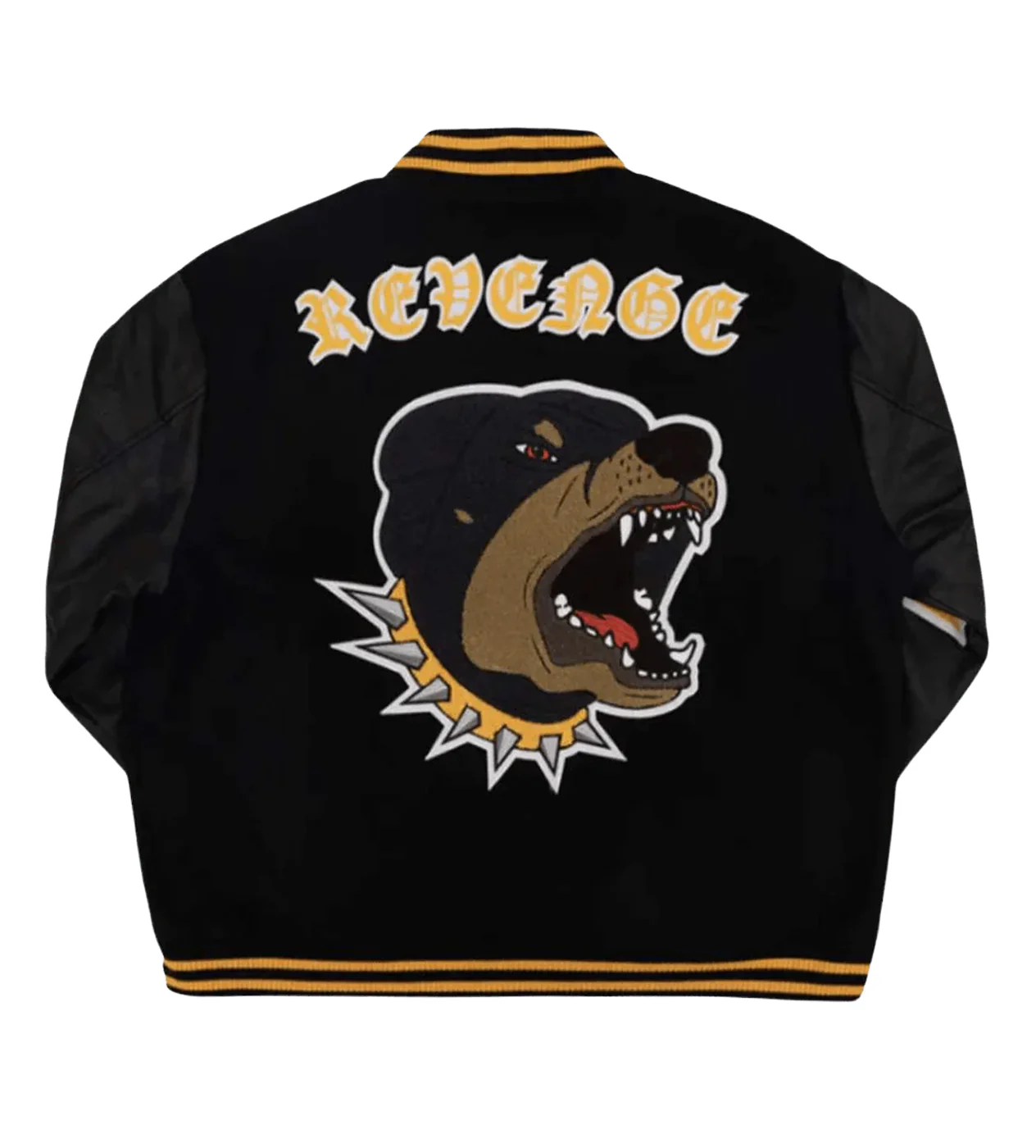 Revenge Rottweiler Varsity Jacket Black - Image 2