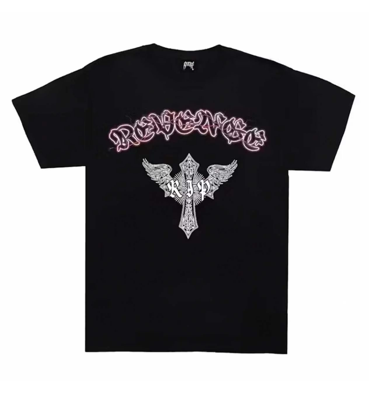 Revenge Skeleton Angel Tee Black - Image 2