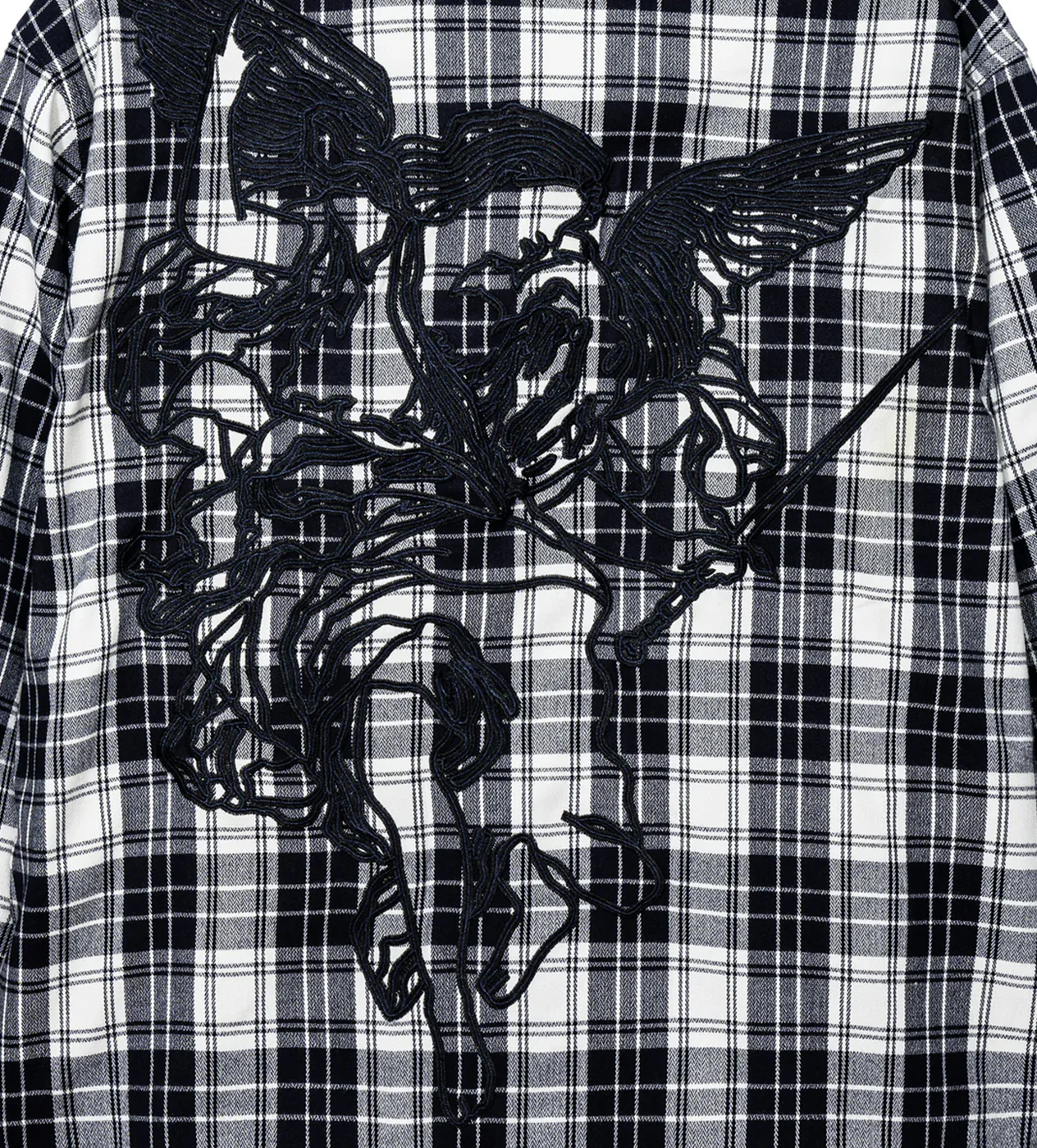 Revenge Valkyrie Embroidered Flannel Navy - Image 4