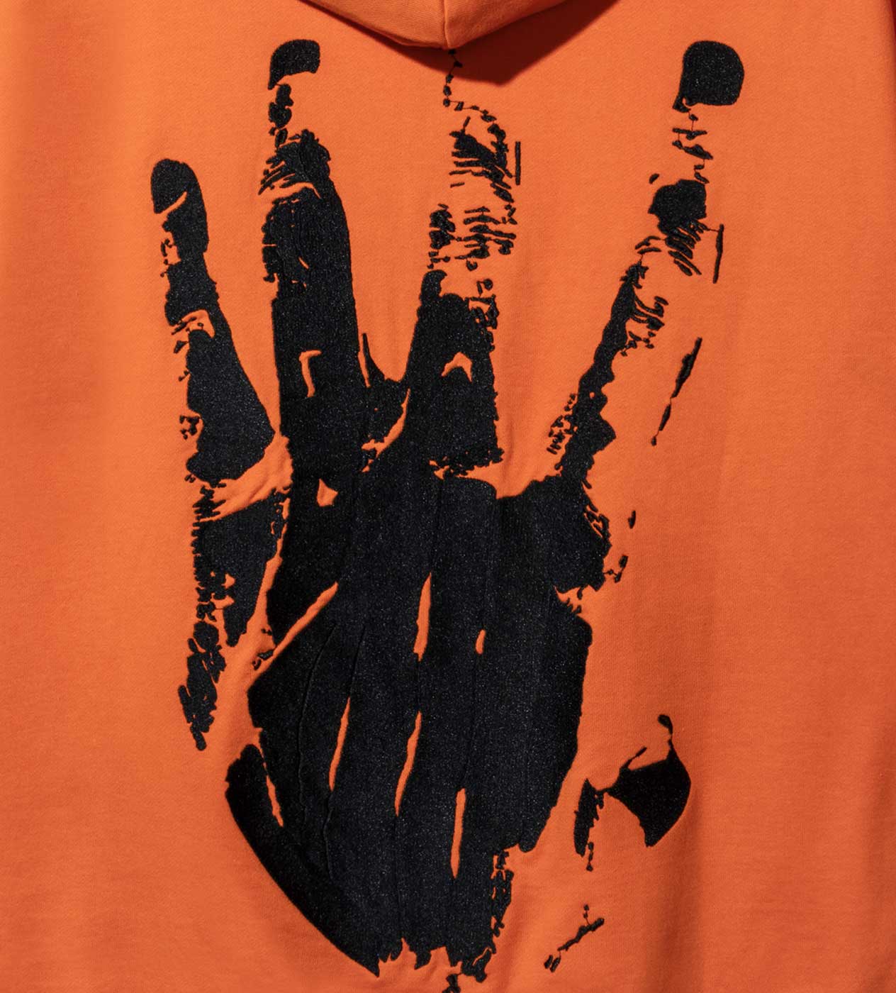 Revenge Xxxtentacion Kill Contrast Zip Up Hoodie Orange - Image 5