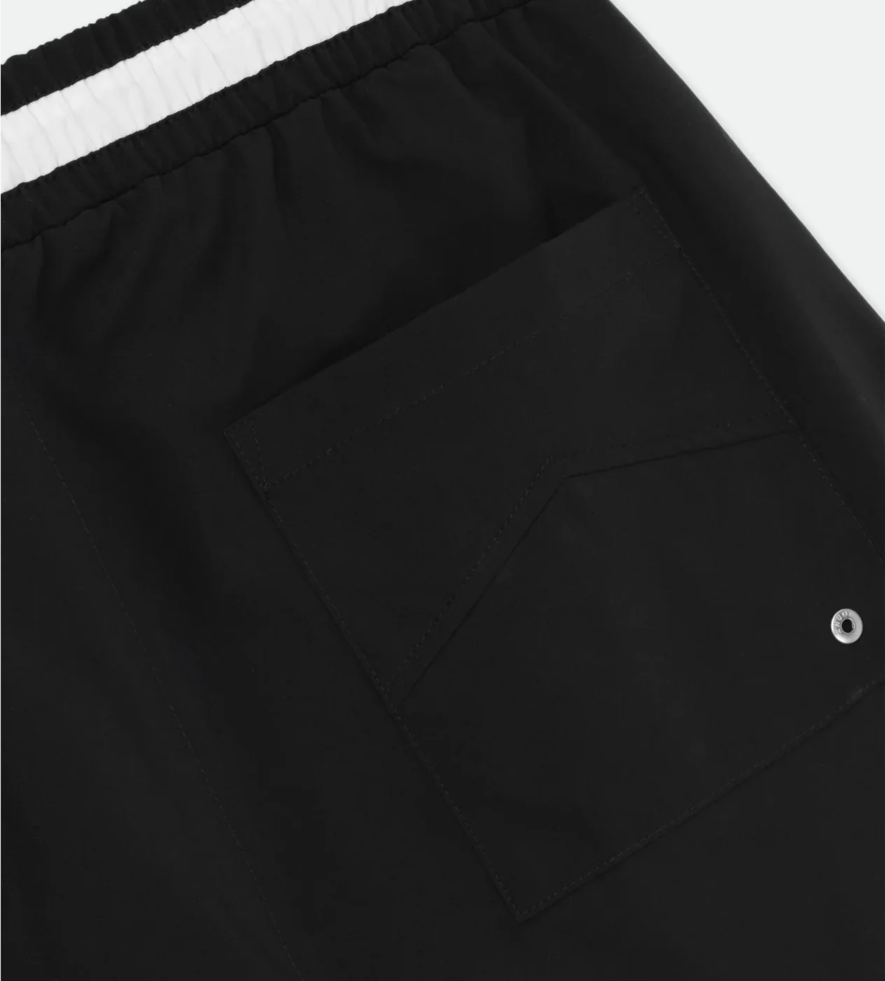 Rhude Logo Basketball Swim Shorts Black/White/Blue - Image 4