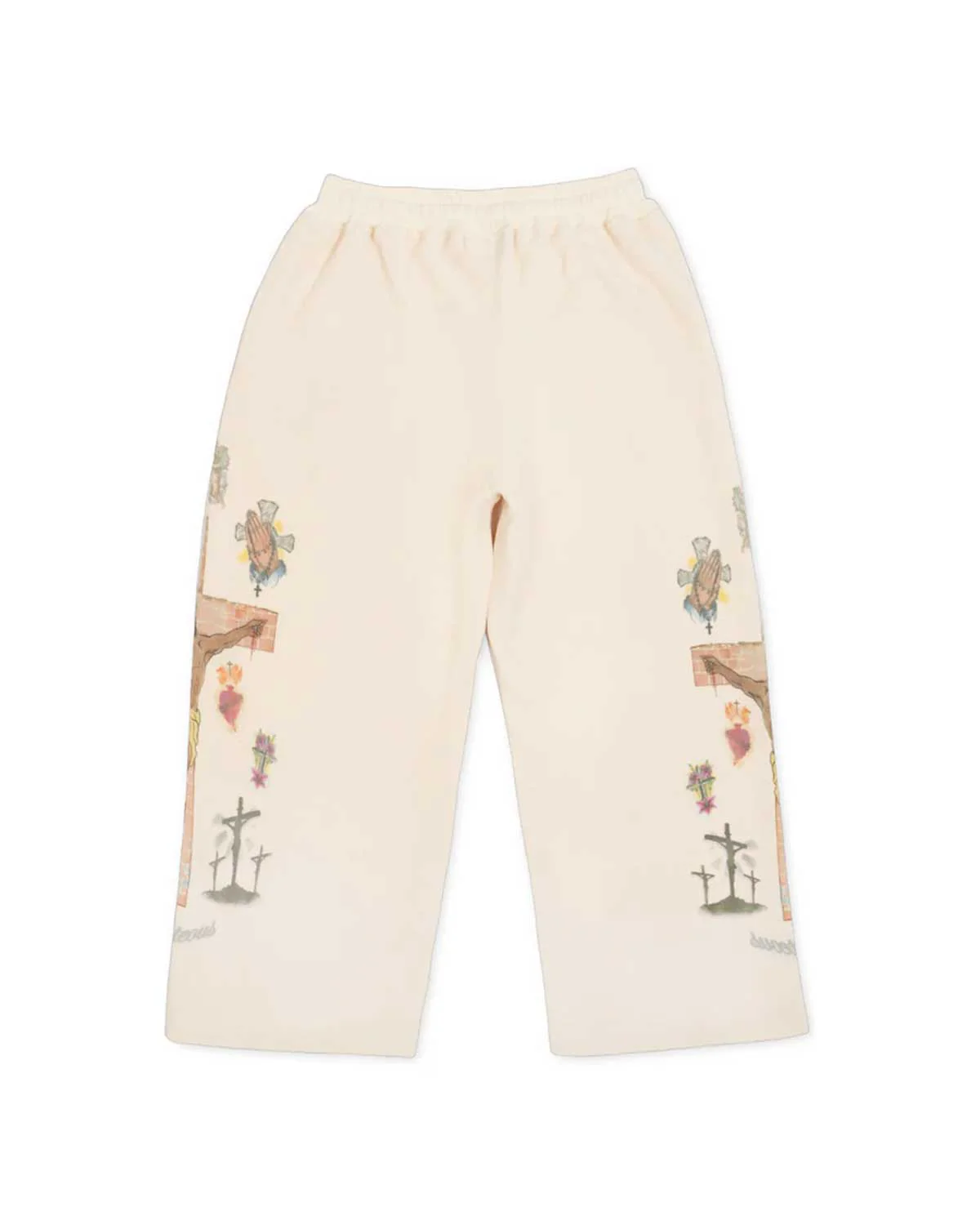Righteous Risen Ultimate Sacrifice Thermal Sweatpants Cream - Image 2