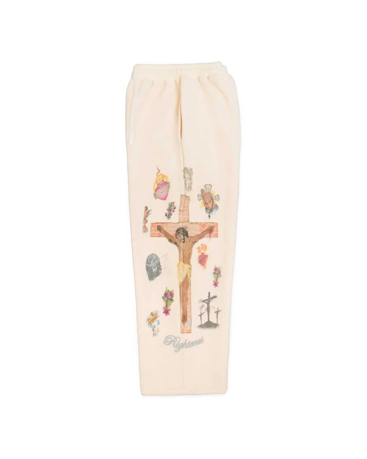 Righteous Risen Ultimate Sacrifice Thermal Sweatpants Cream - Image 3
