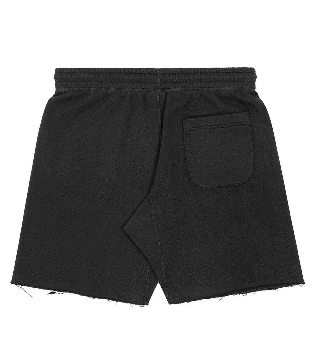Saint Michael Logo Sweat Shorts Black - Image 2