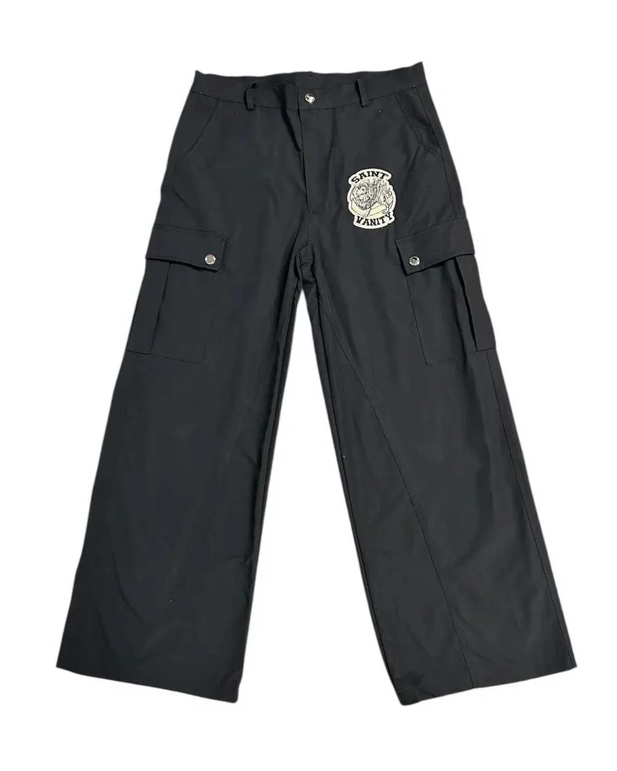 Saint Vanity Nylon Cargo Pants Black