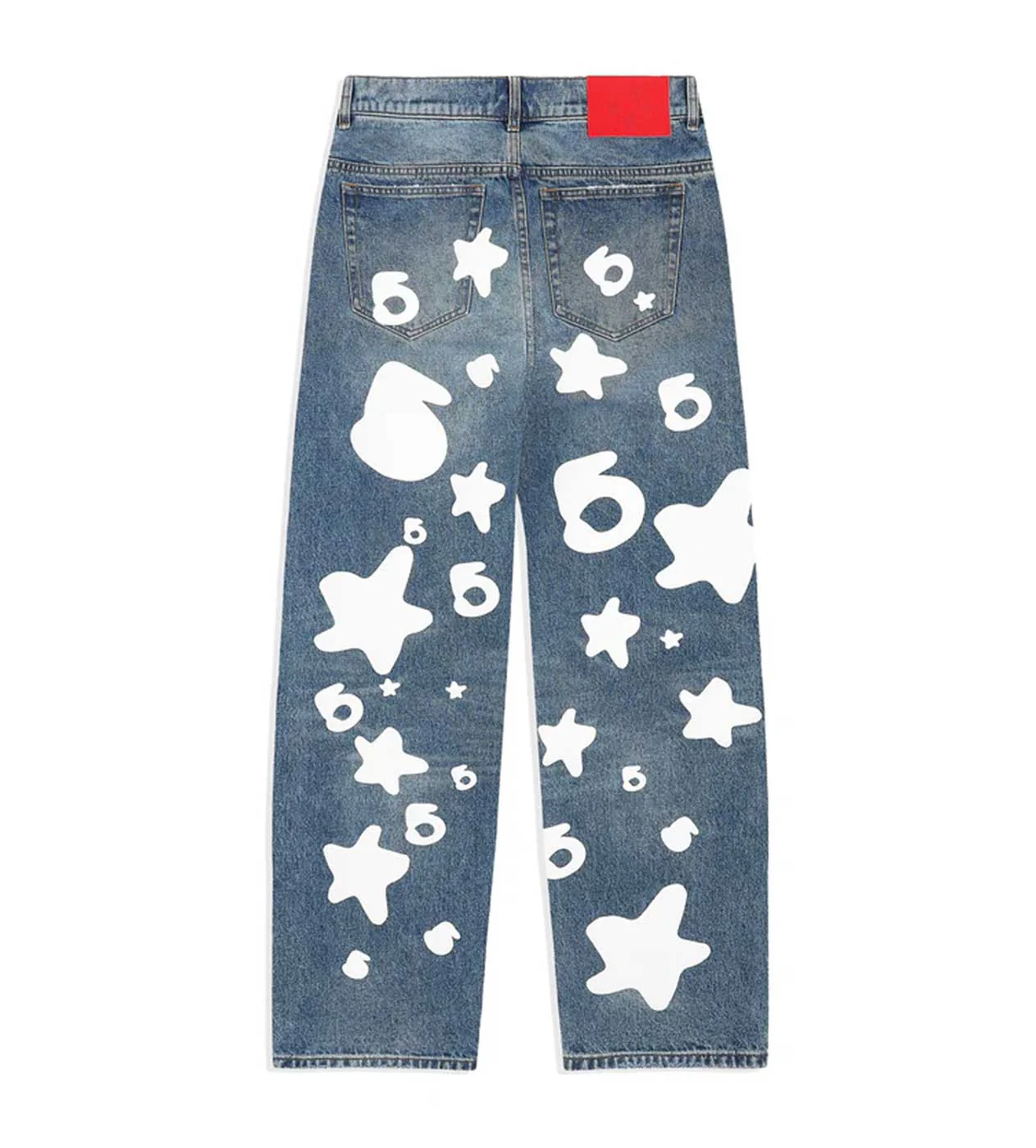 Sp5der Beluga Wash Denim Pants - Image 2
