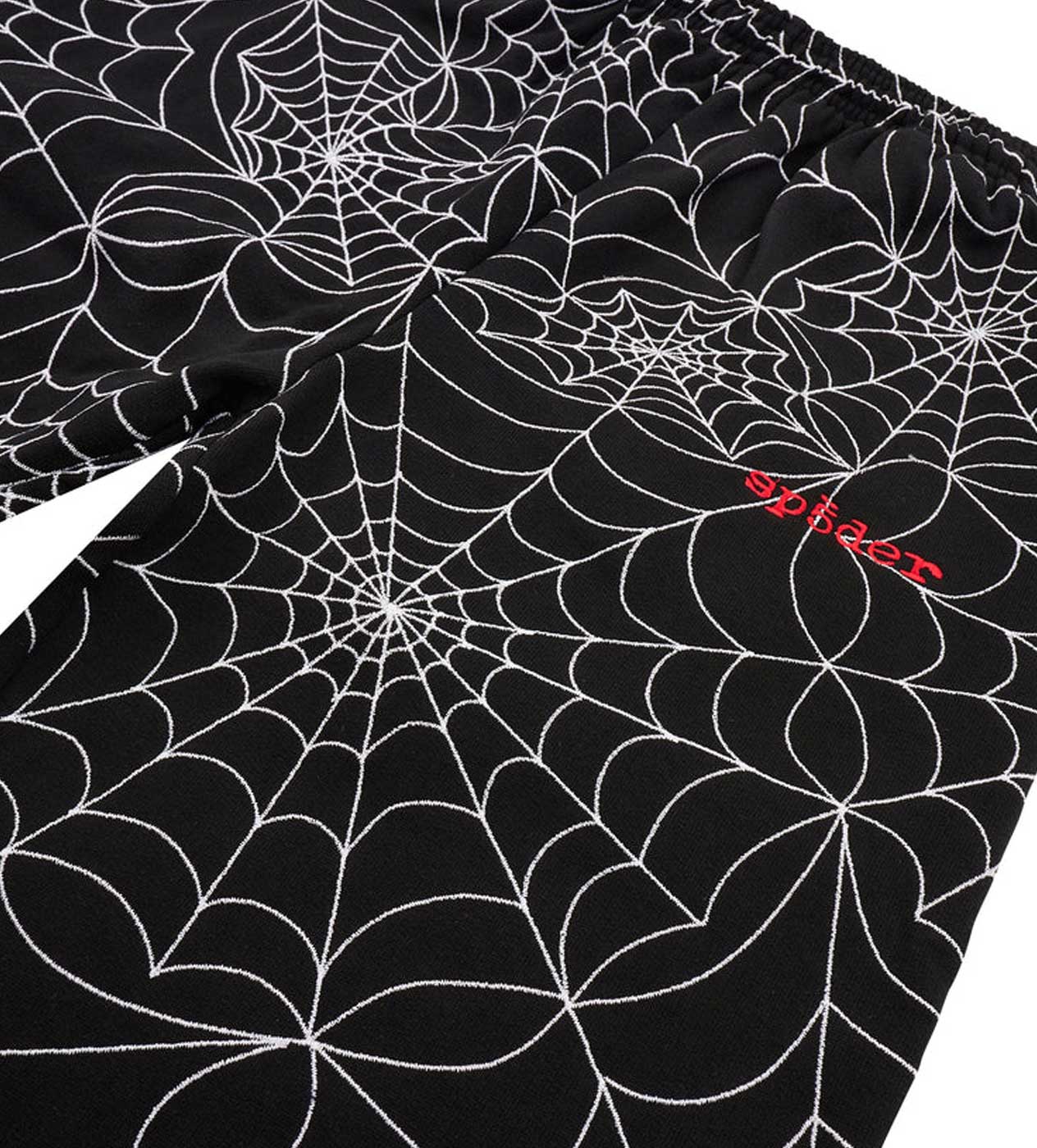 Sp5der Embroidered AOP Sweatpants Black - Image 2