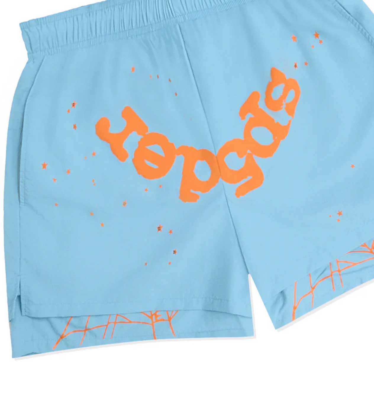 Sp5der Light Blue OG Web Double Layer Short - Image 2