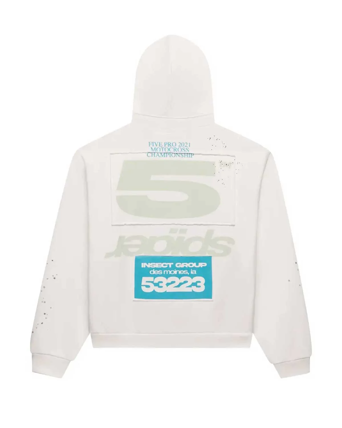 Sp5der T&F Zip-Up Hoodie White - Image 2