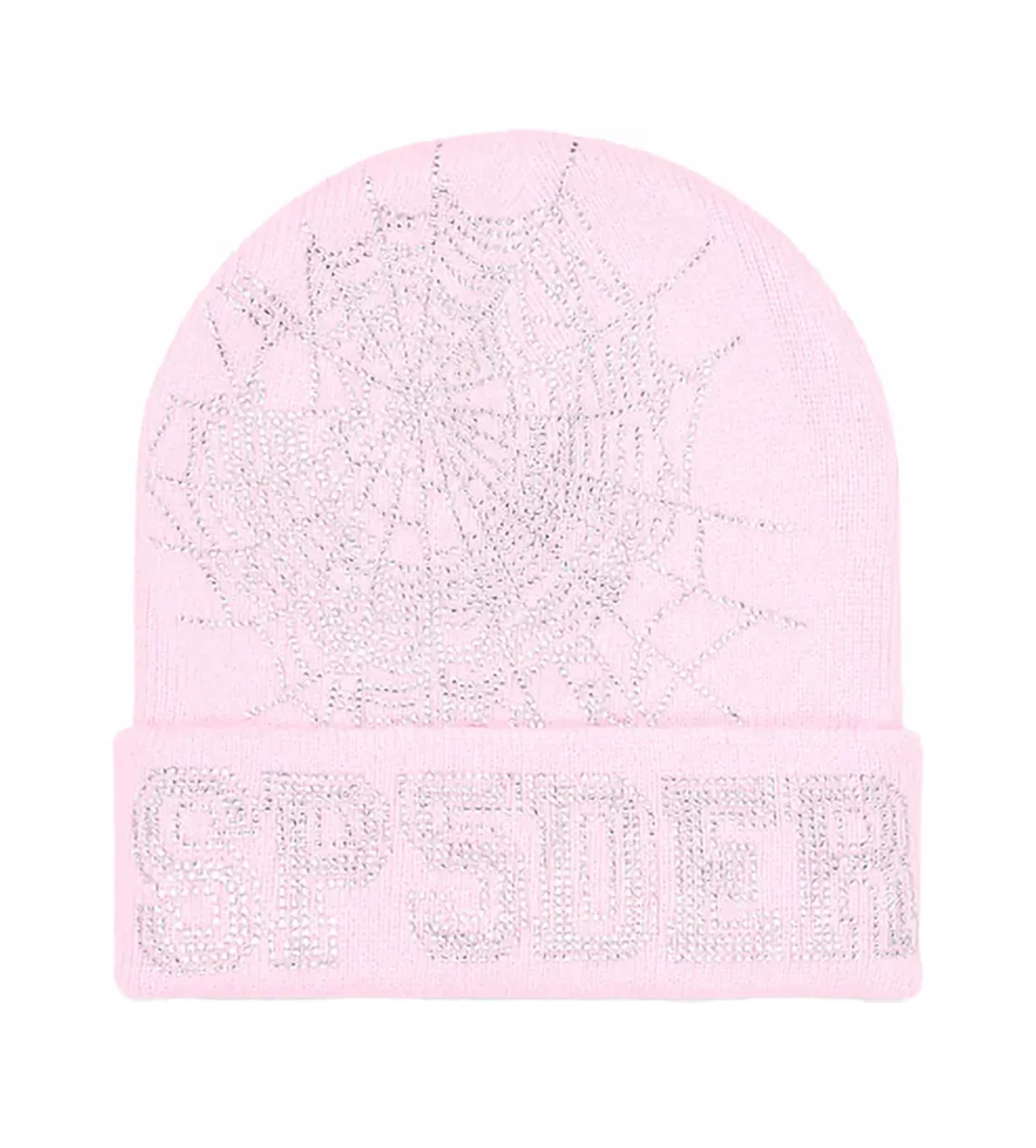 Sp5der Web Beanie Pink