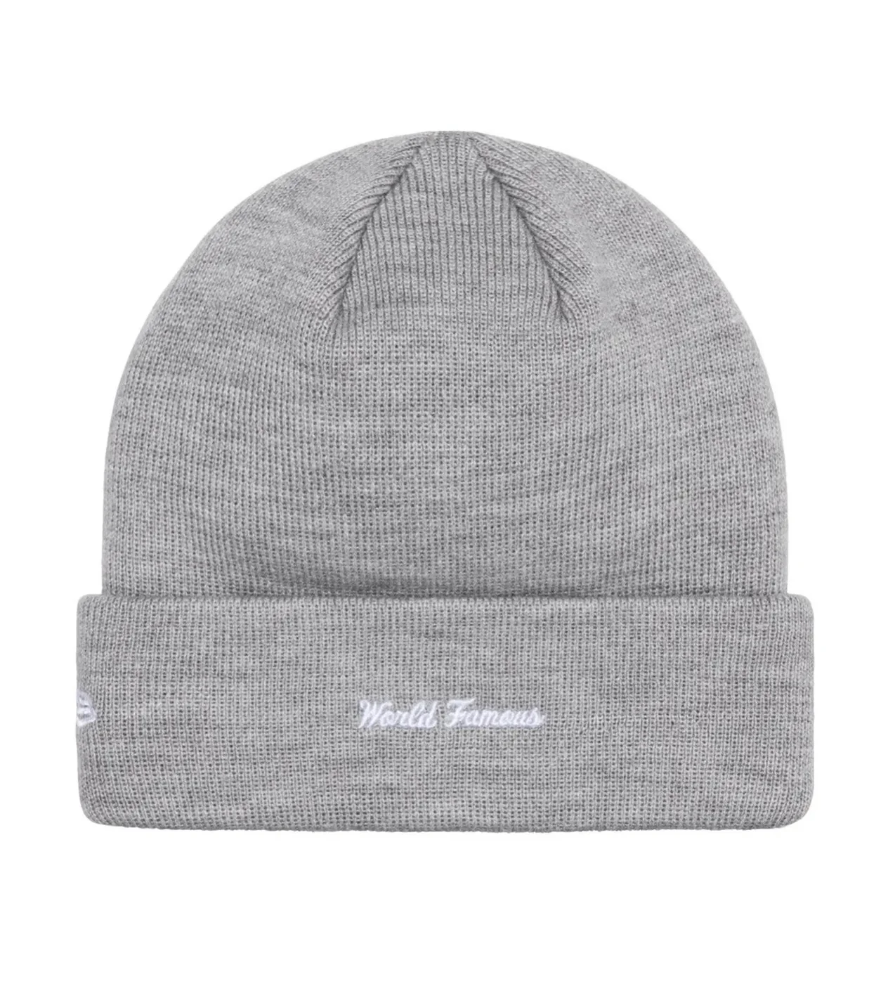 Supreme New Era Box Logo Beanie Heather Grey - Image 2