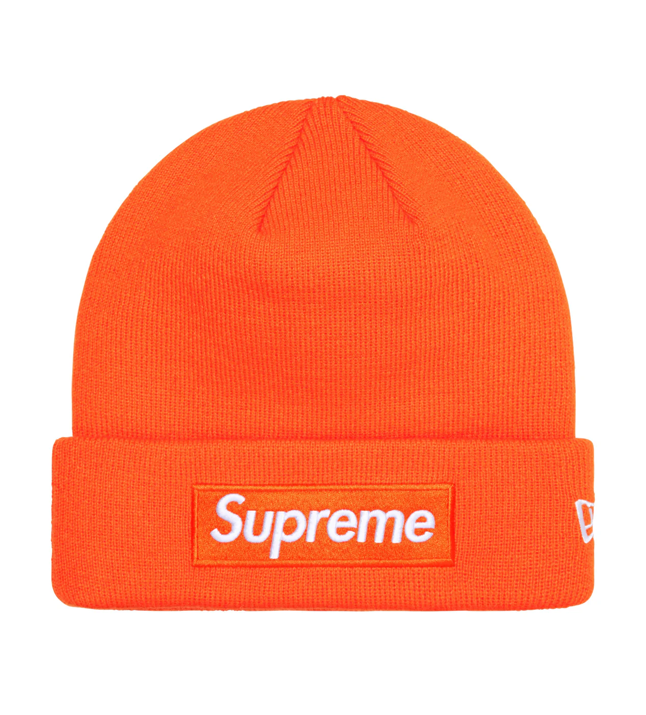 Supreme New Era Box Logo Beanie Orange