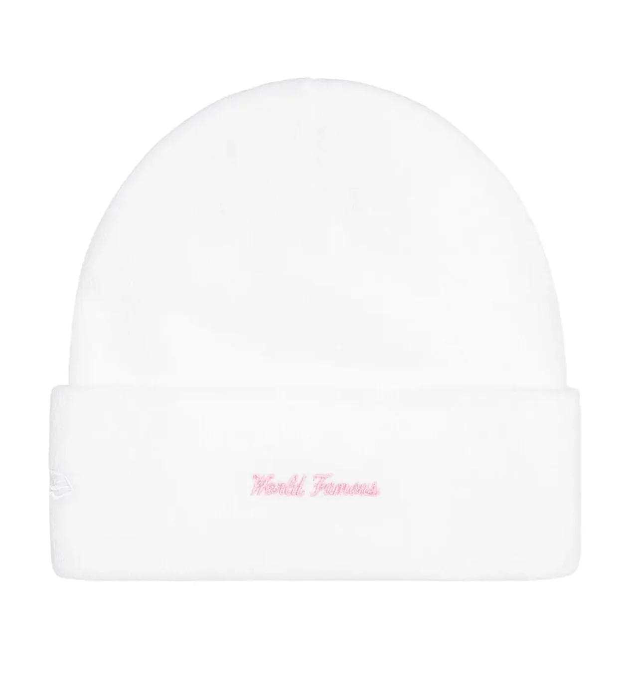 Supreme New Era Box Logo Beanie White/Pink - Image 2