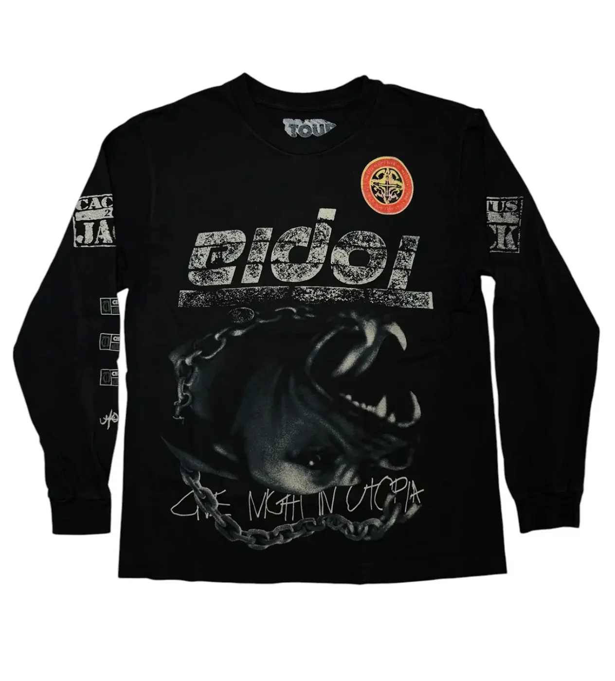 Travis Met Life Heavy L/S Tee Washed Black - Image 2