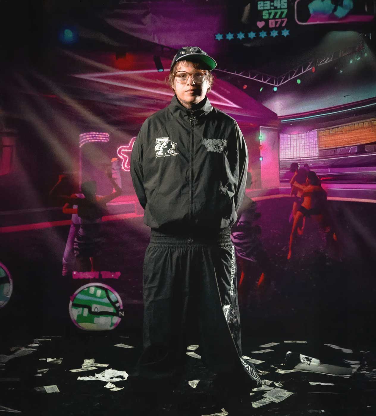 Triple Sevens Trap Nylon Player Pants Black - Image 2