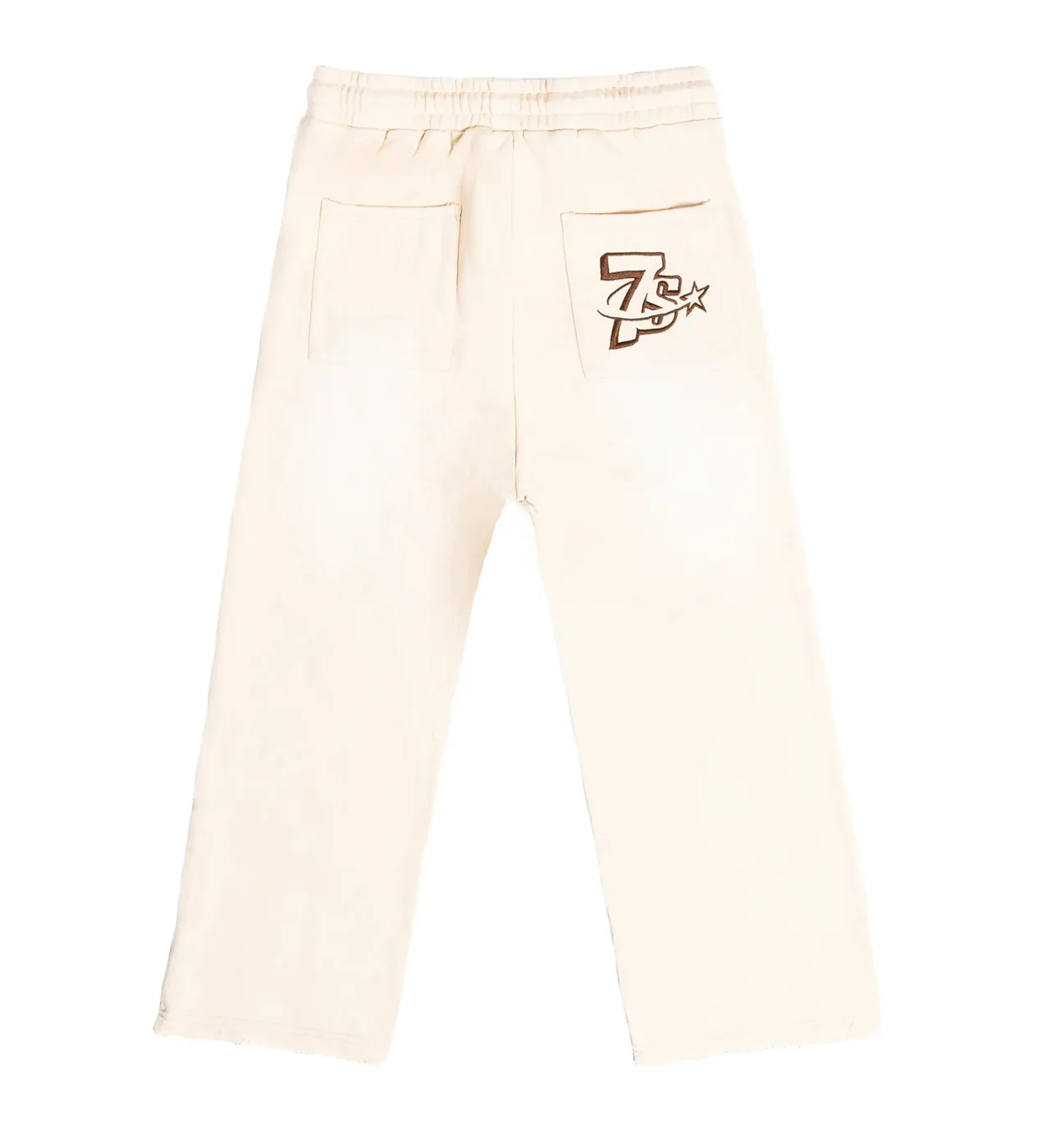 Triple Sevens All Star Sweatpants Cream/Brown - Image 2