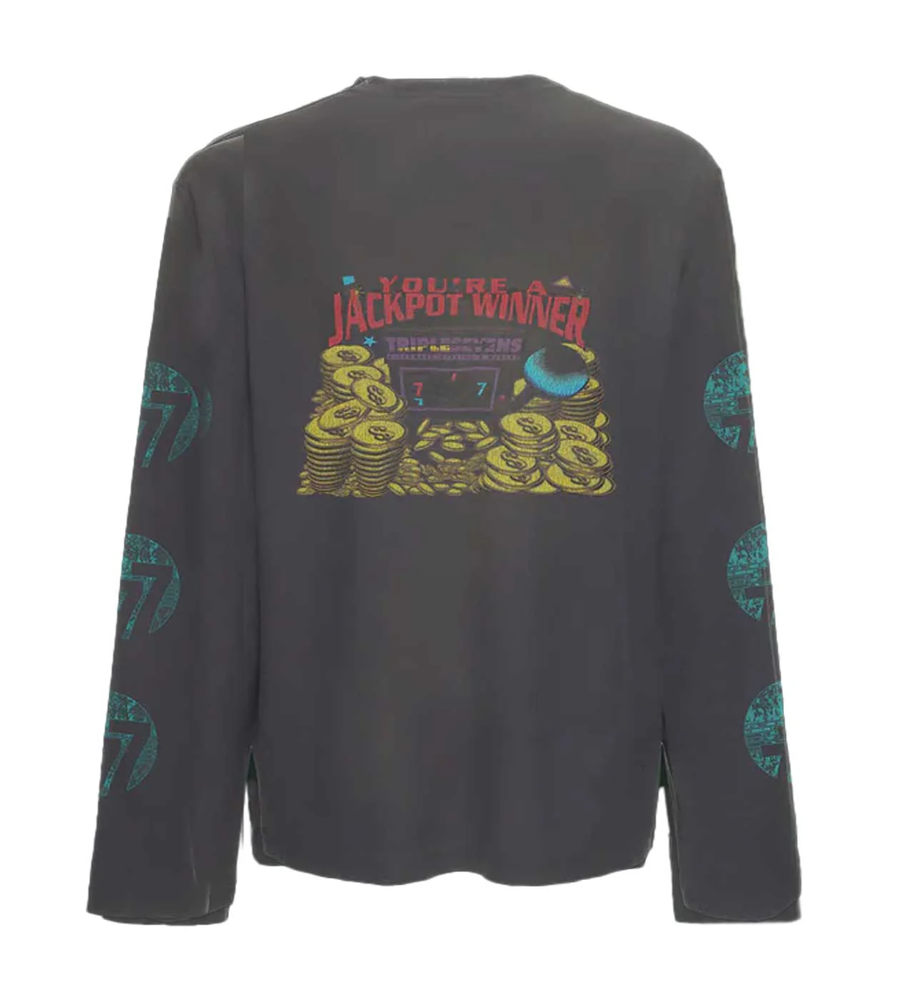 Triple Sevens Lucky Kiss L/S Tee Black - Image 2
