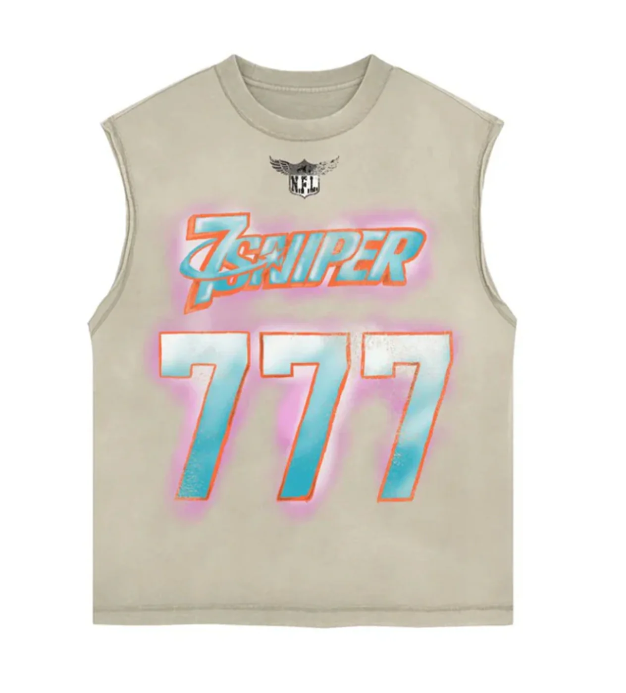 Triple Sevens NFL Sleeveless Tee Cream