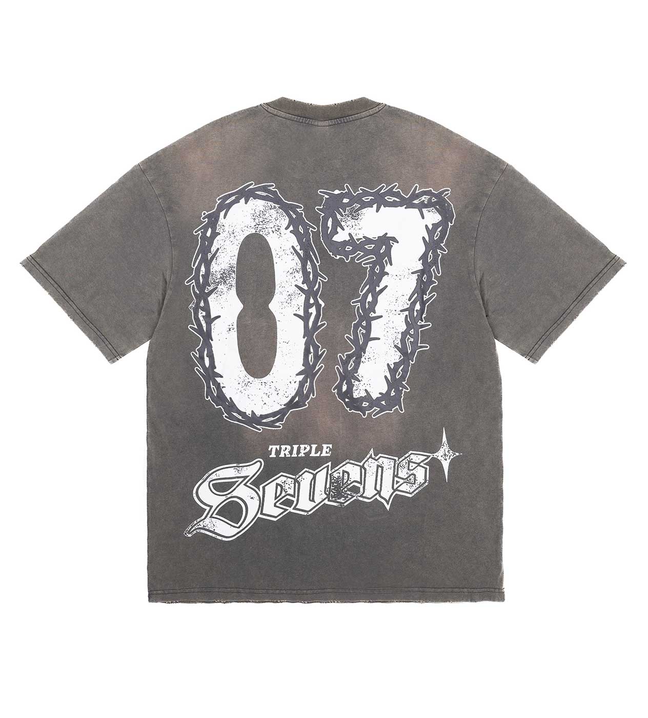 Triple Sevens NY Savior Tee Grey - Image 2