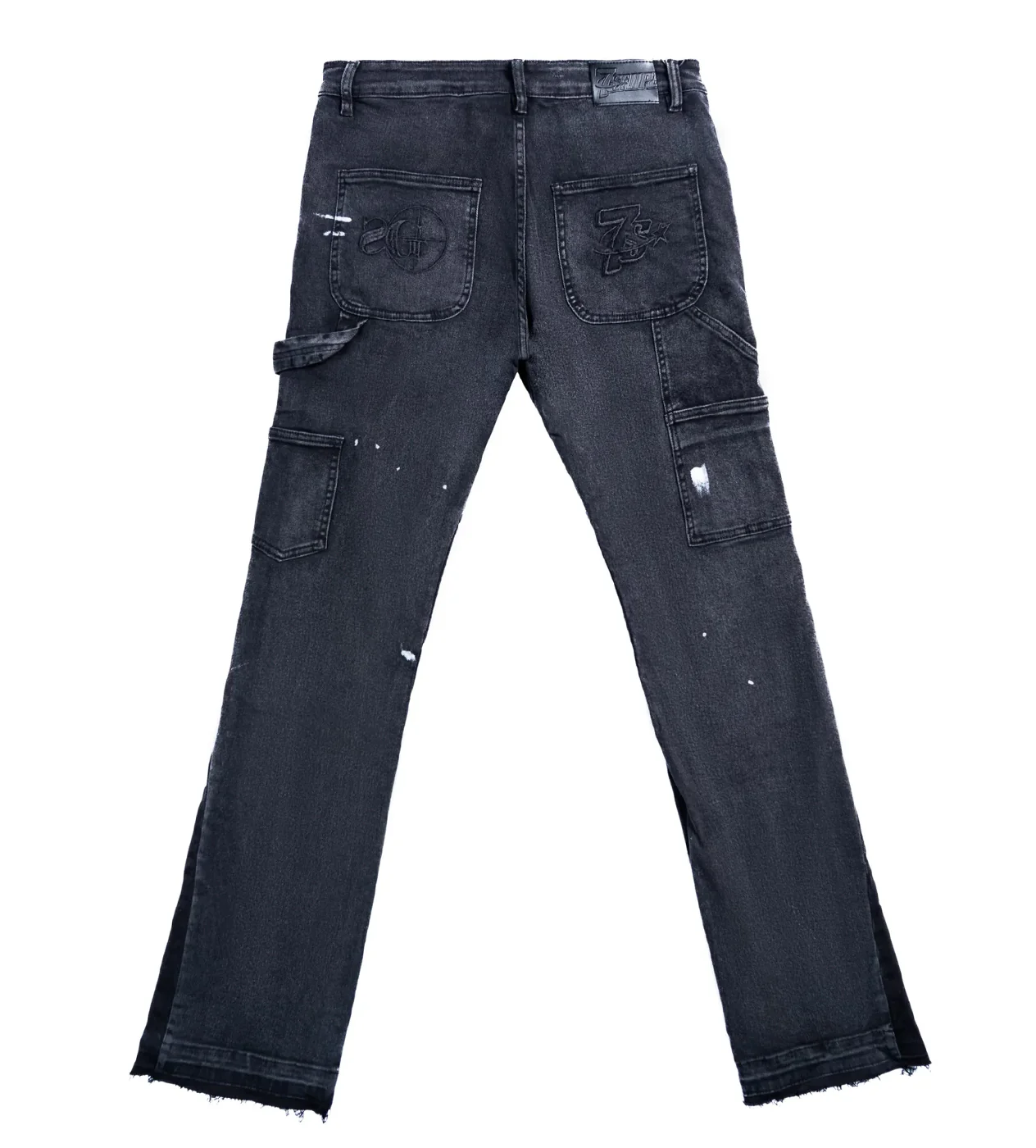 Triple Sevens x Sniper Gang Flared Denim Black - Image 2